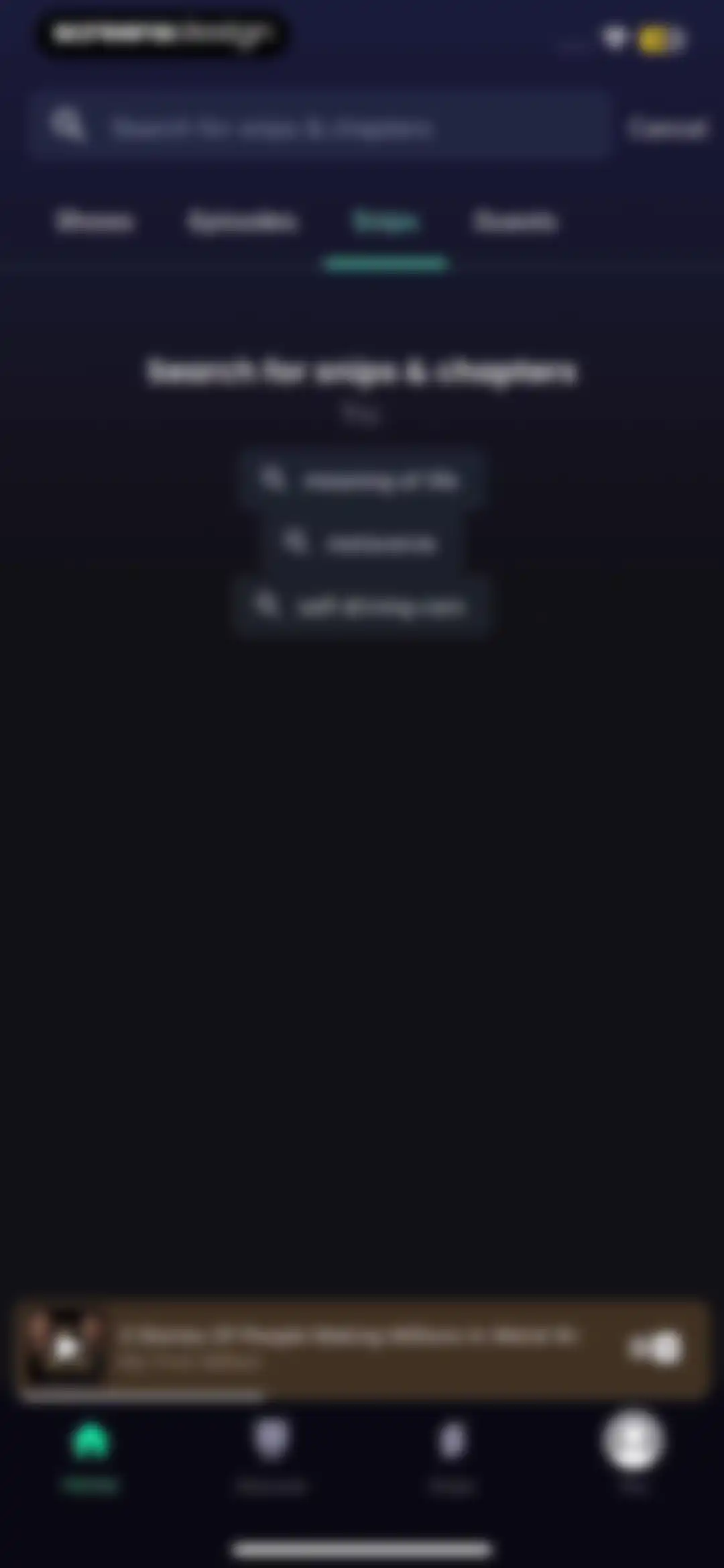 Snipd | AI Podcast Player screen 98