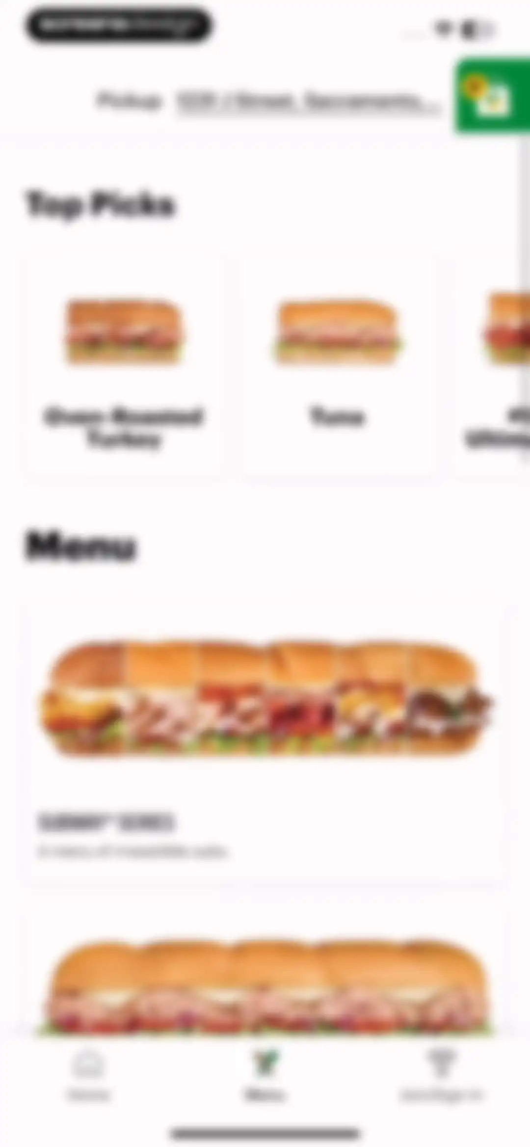 Subway® screen 50
