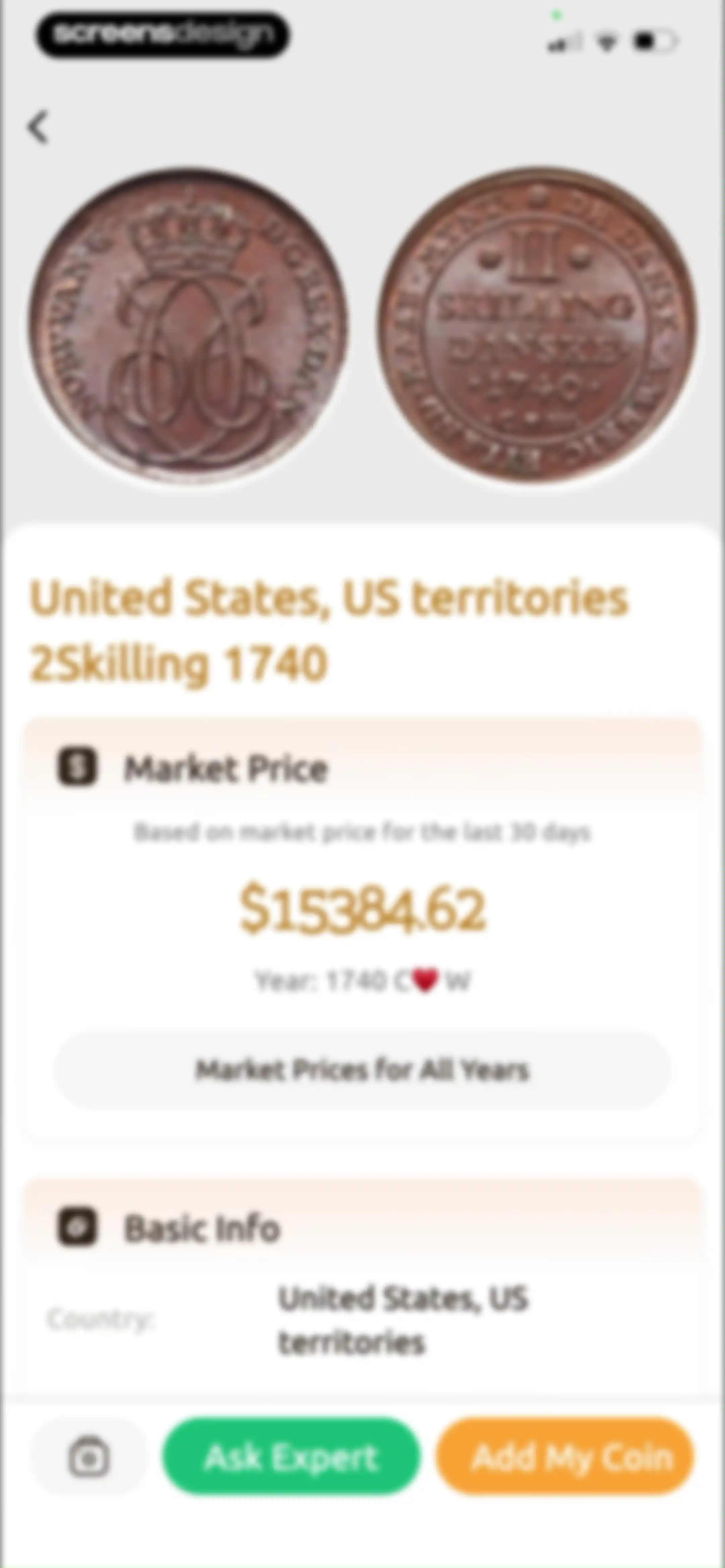 ChatCoin: Coin Identifier screen 22