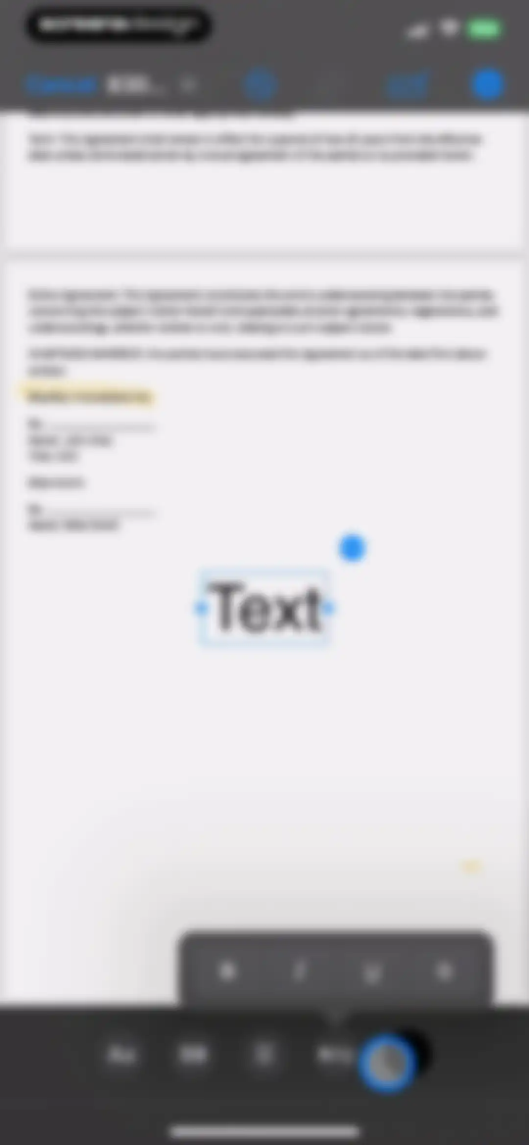 FAX from iPhone - Send Doc screen 15