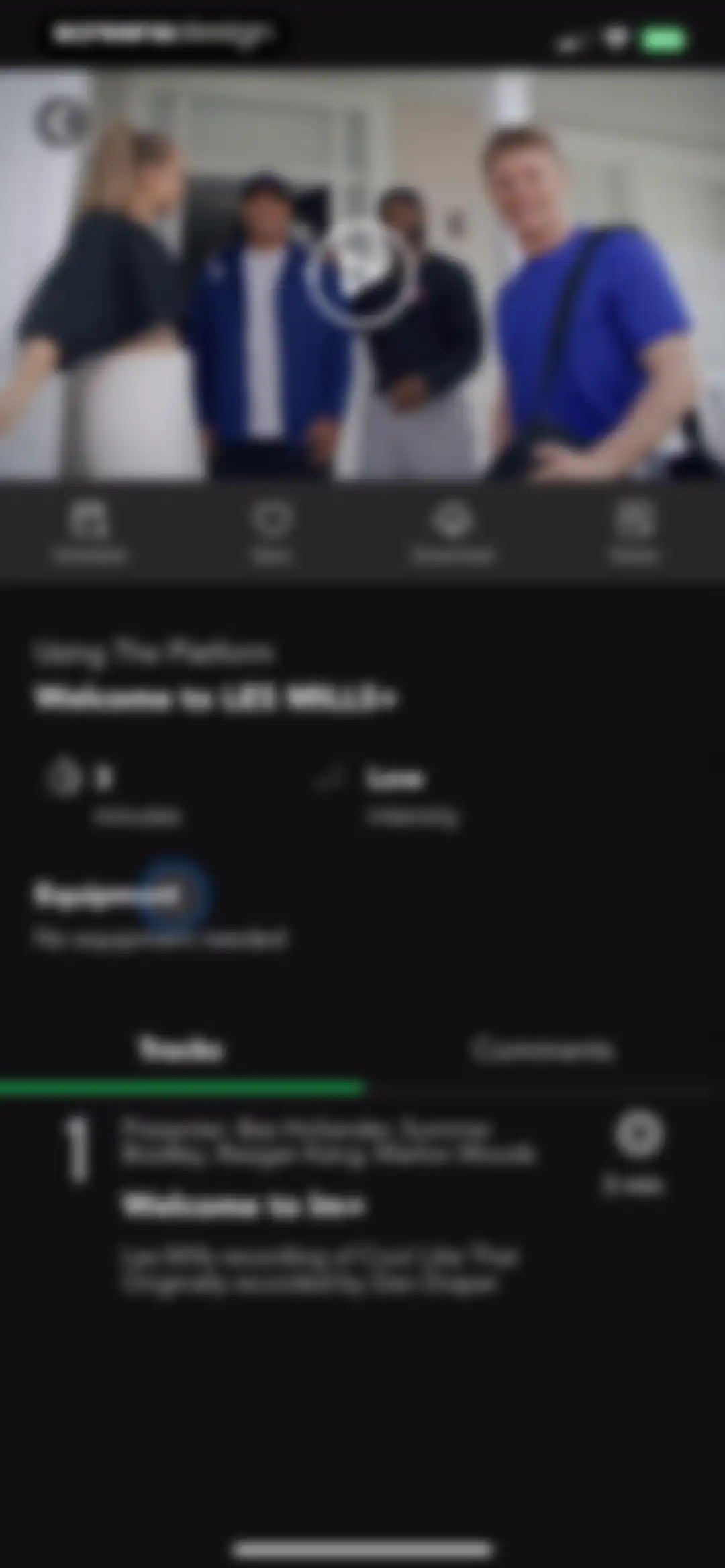 LES MILLS+: home workout app screen 22