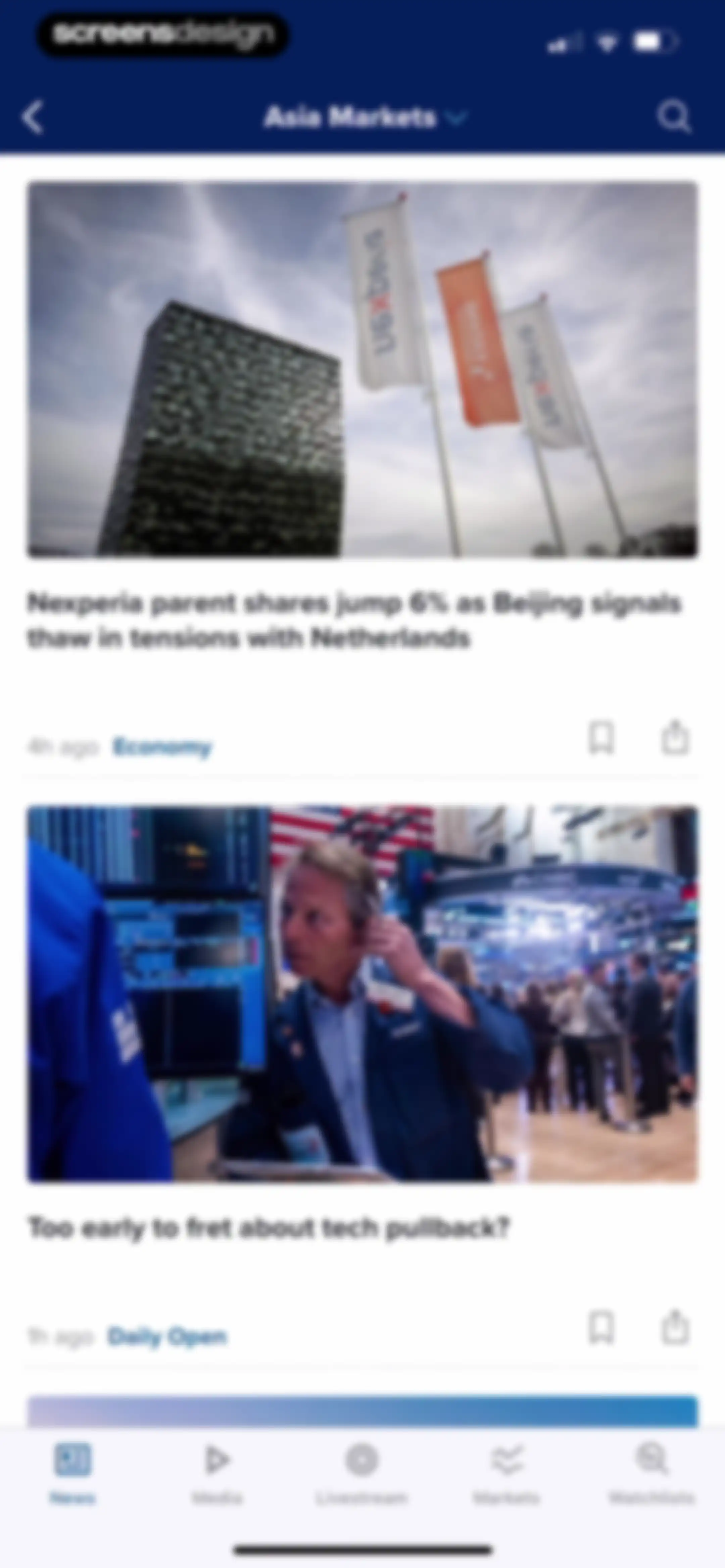 CNBC: Stock Market & Business screen 10