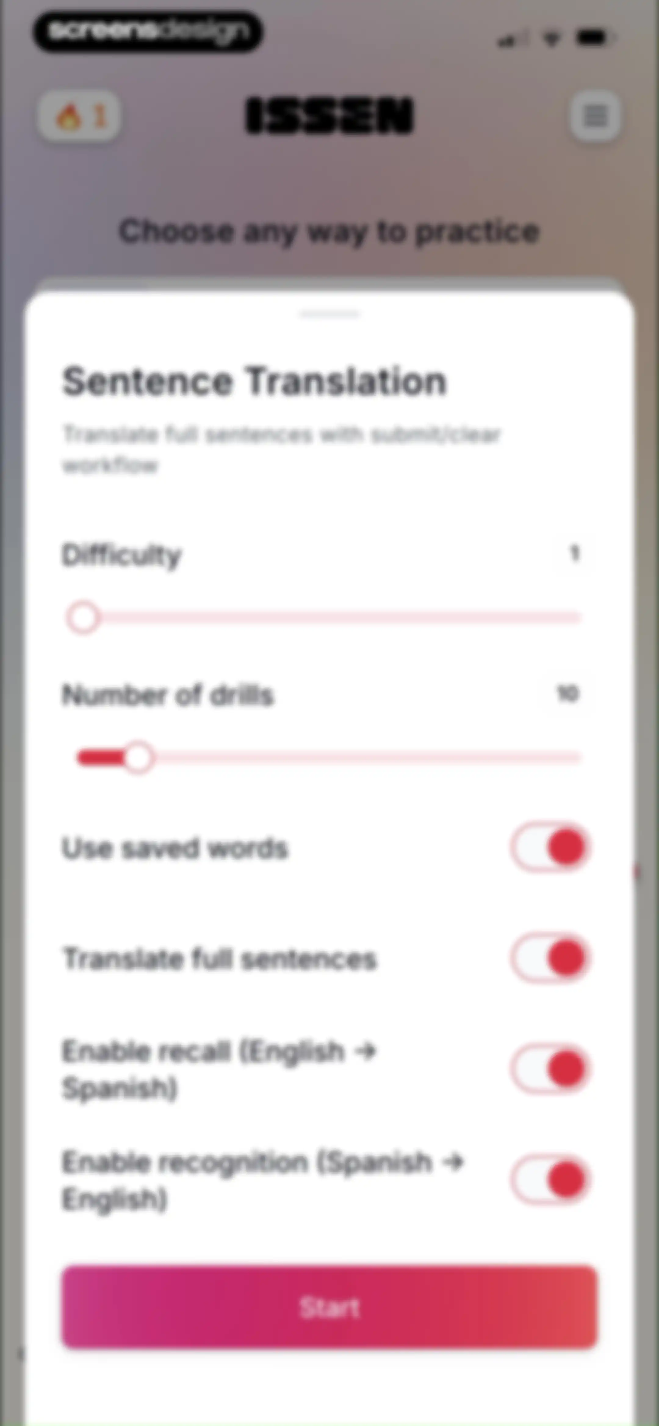 ISSEN - Voice Tutor screen 60