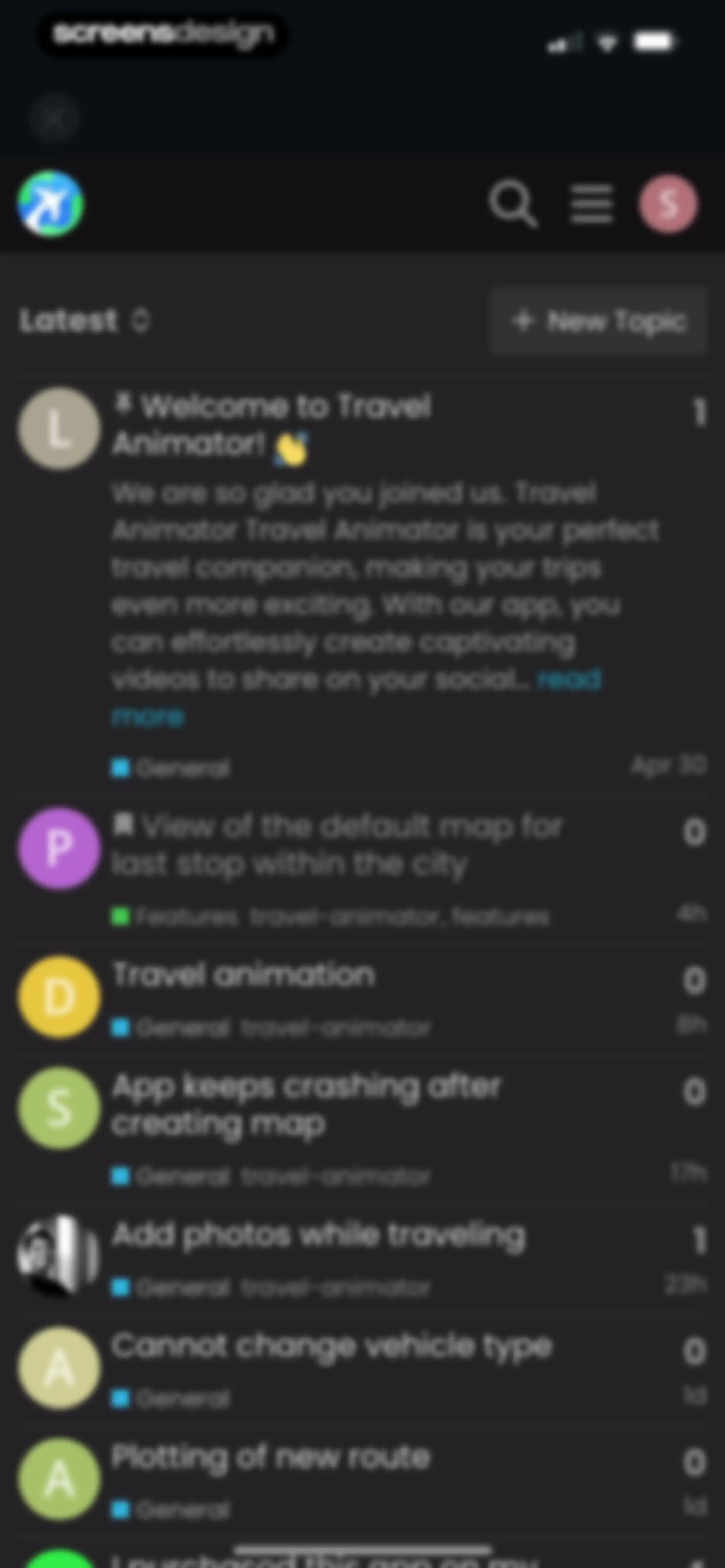 TravelAnimator: Journey Route screen 120