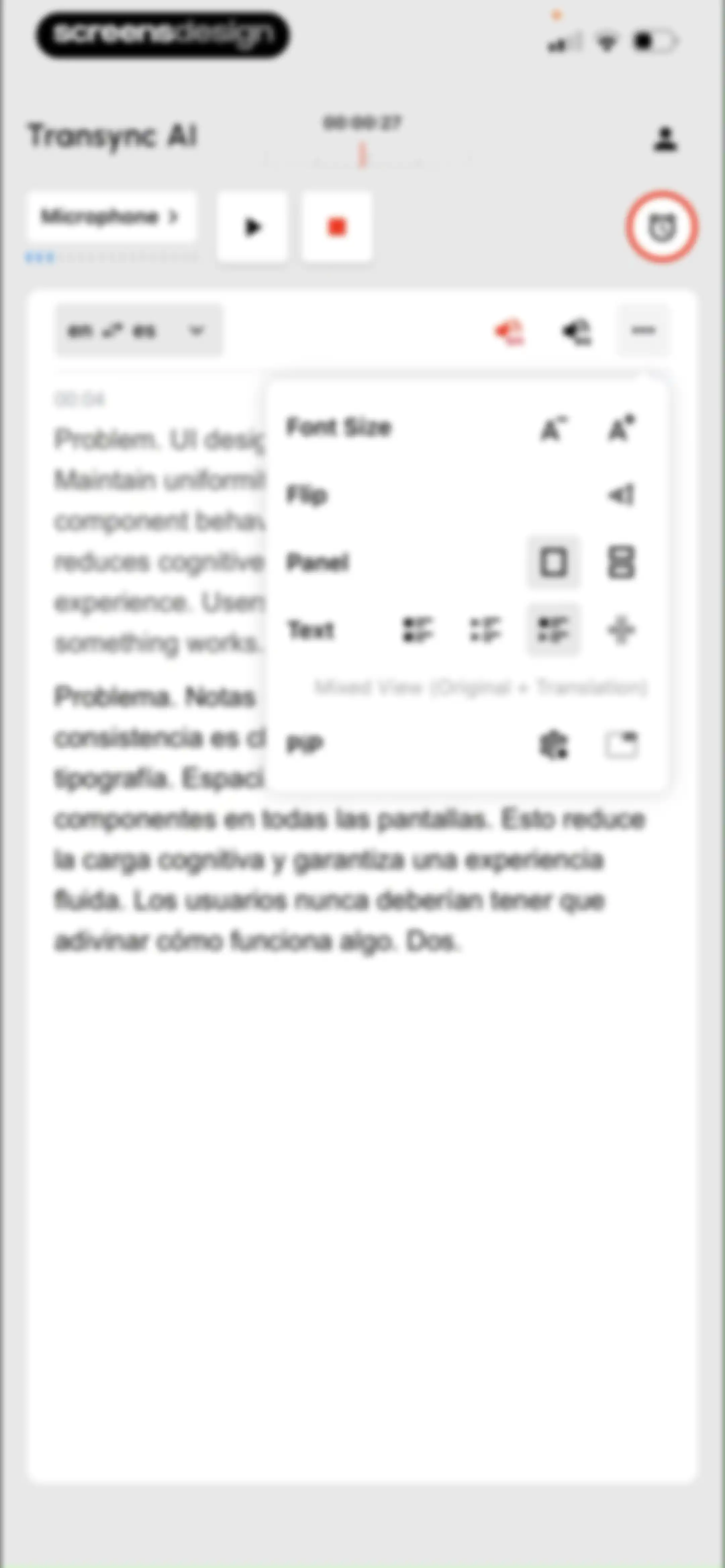 Transync AI - Translator screen 23