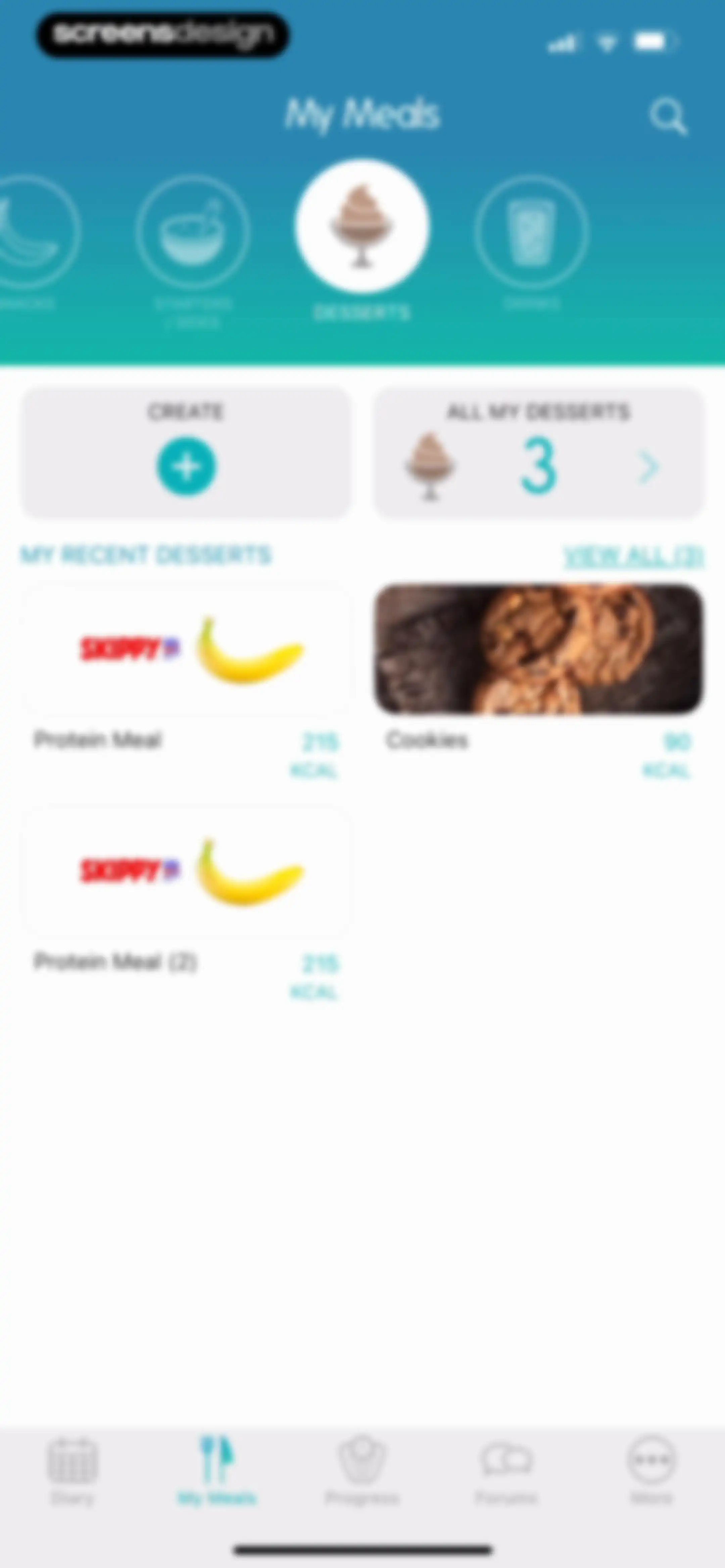 Calorie Counter + screen 107