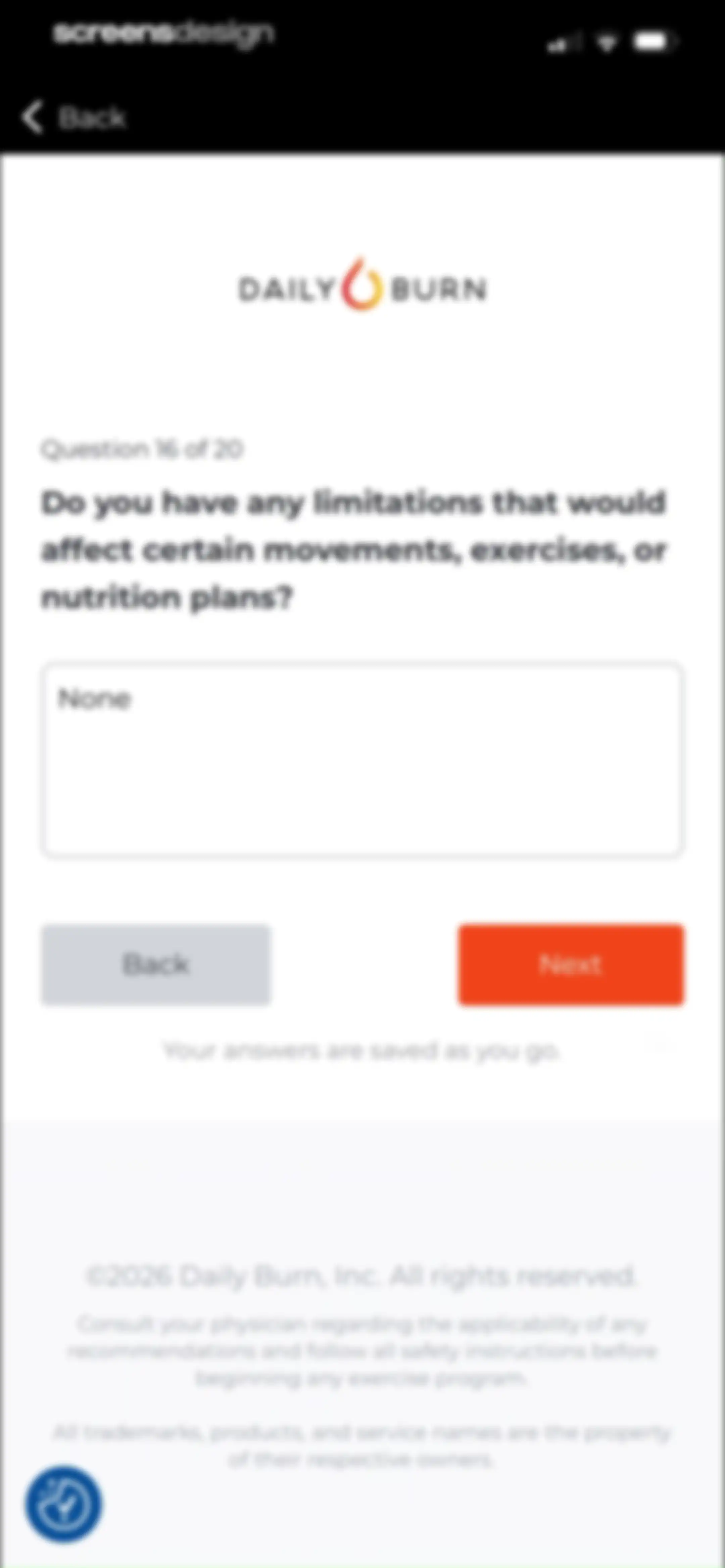 Daily Burn: Home Workouts screen 31