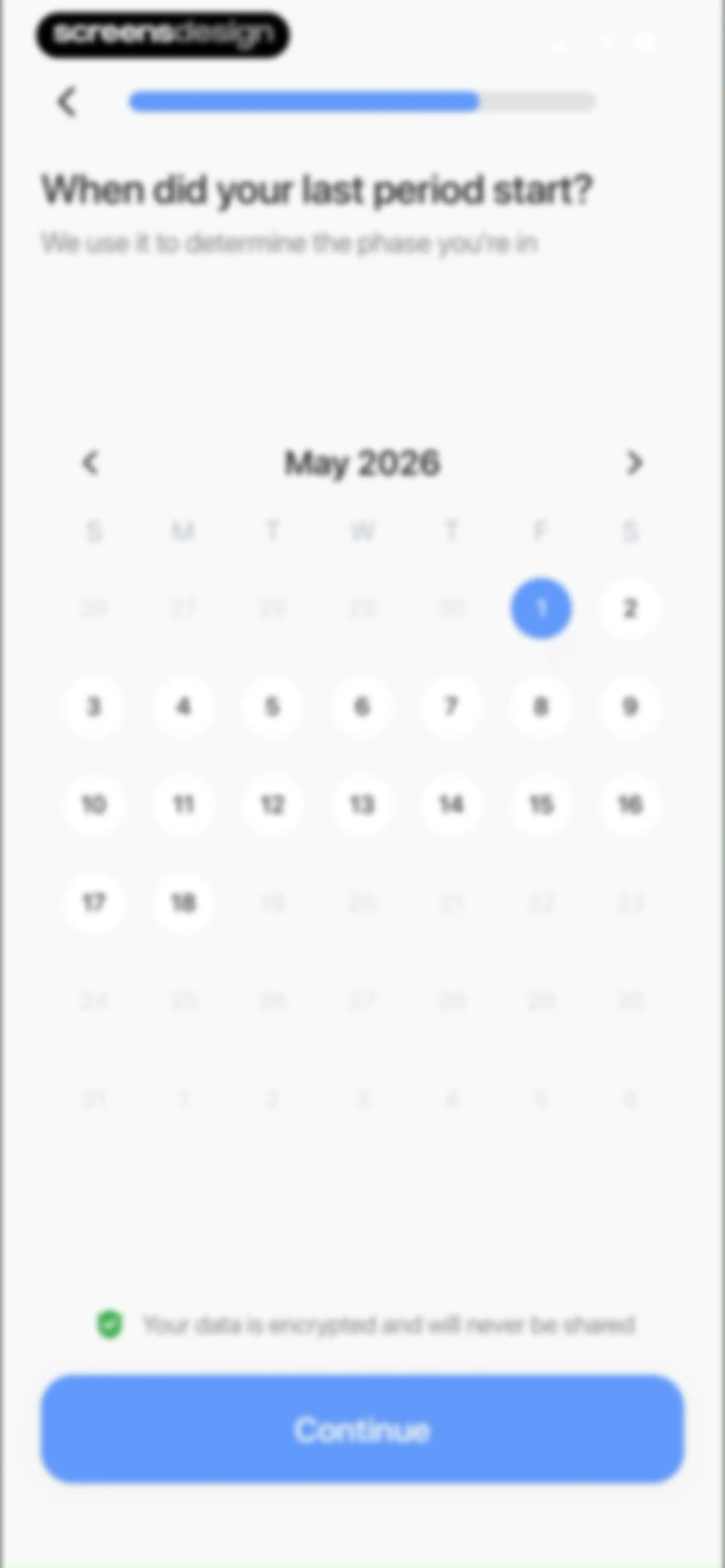 Harmony: Cycle Syncing, Period screen 25