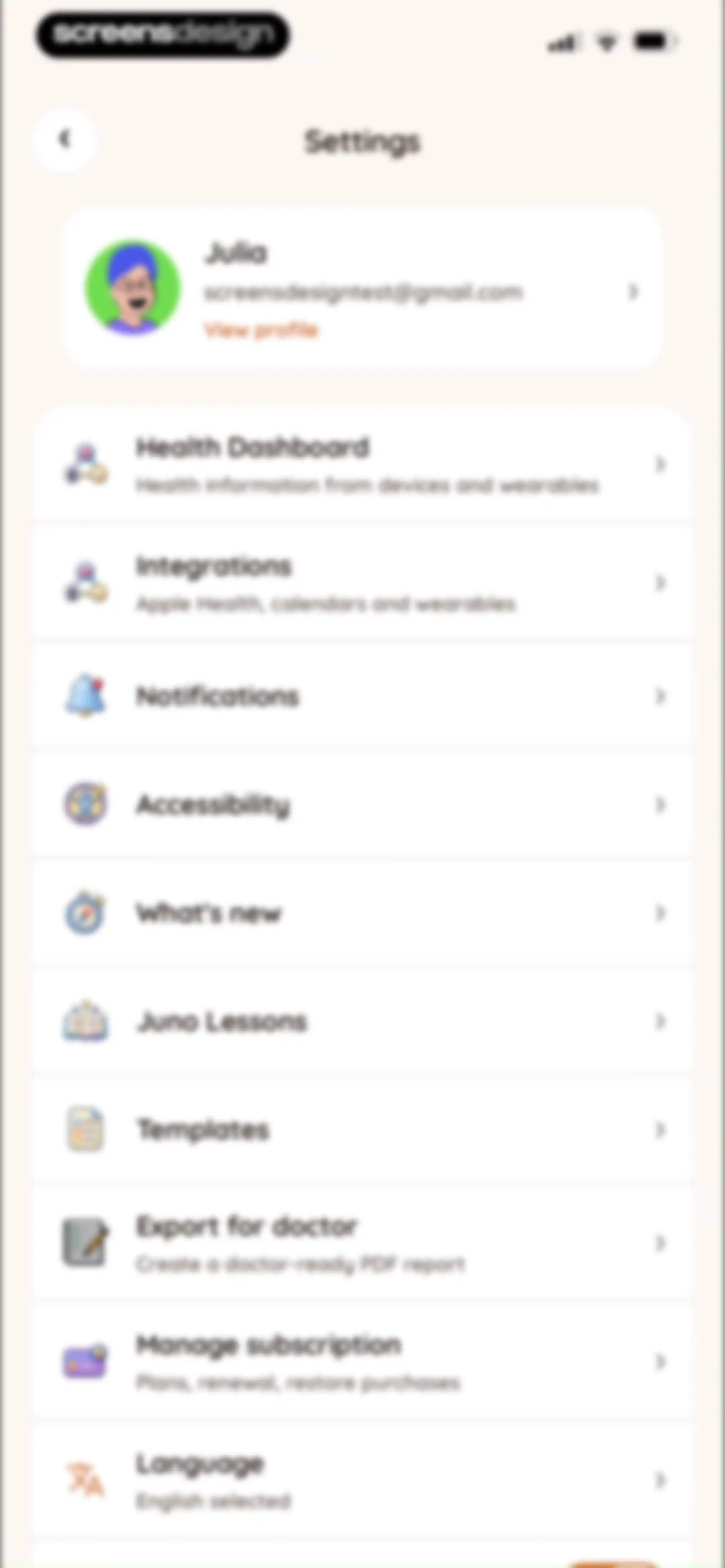 Juno: Chronic Illness Support screen 213