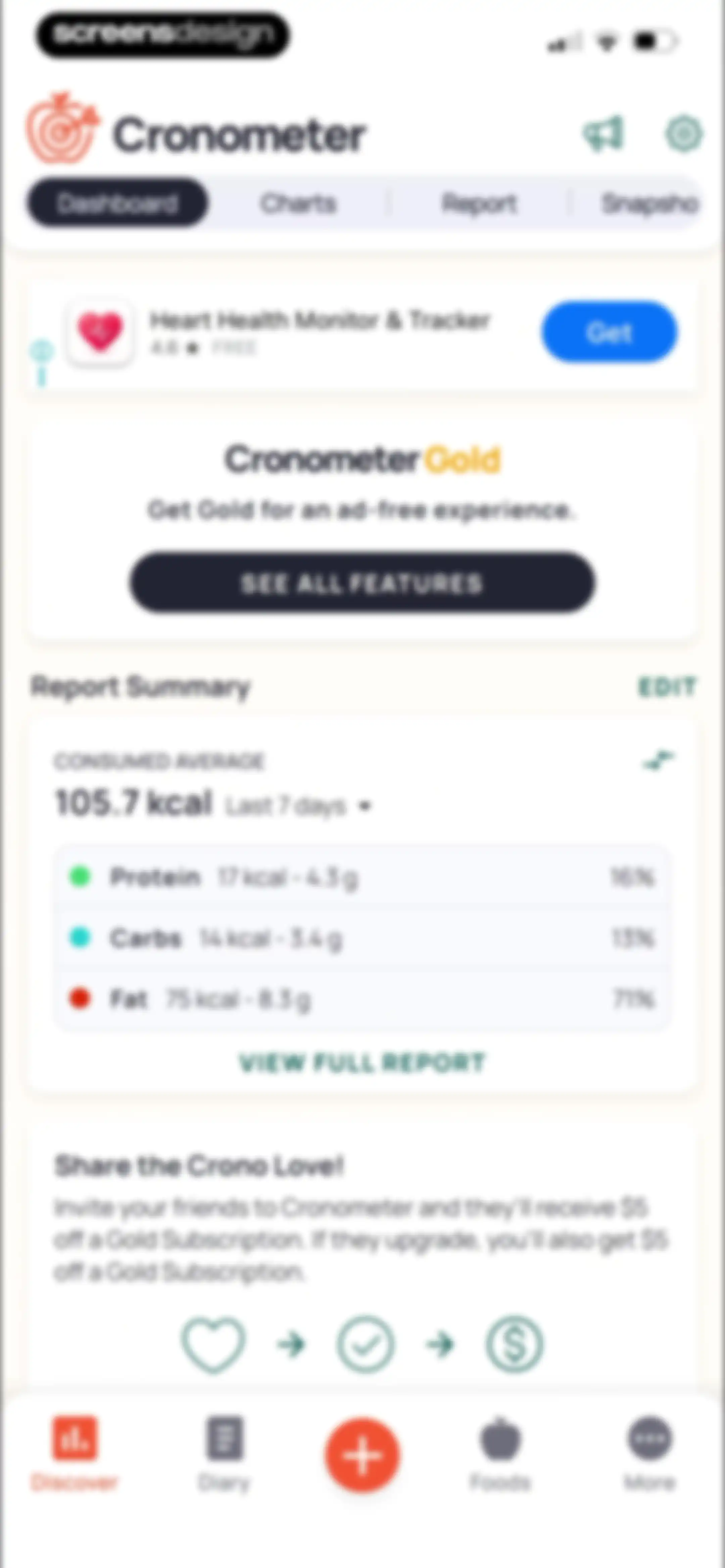 Cronometer: Calorie Counter screen 63