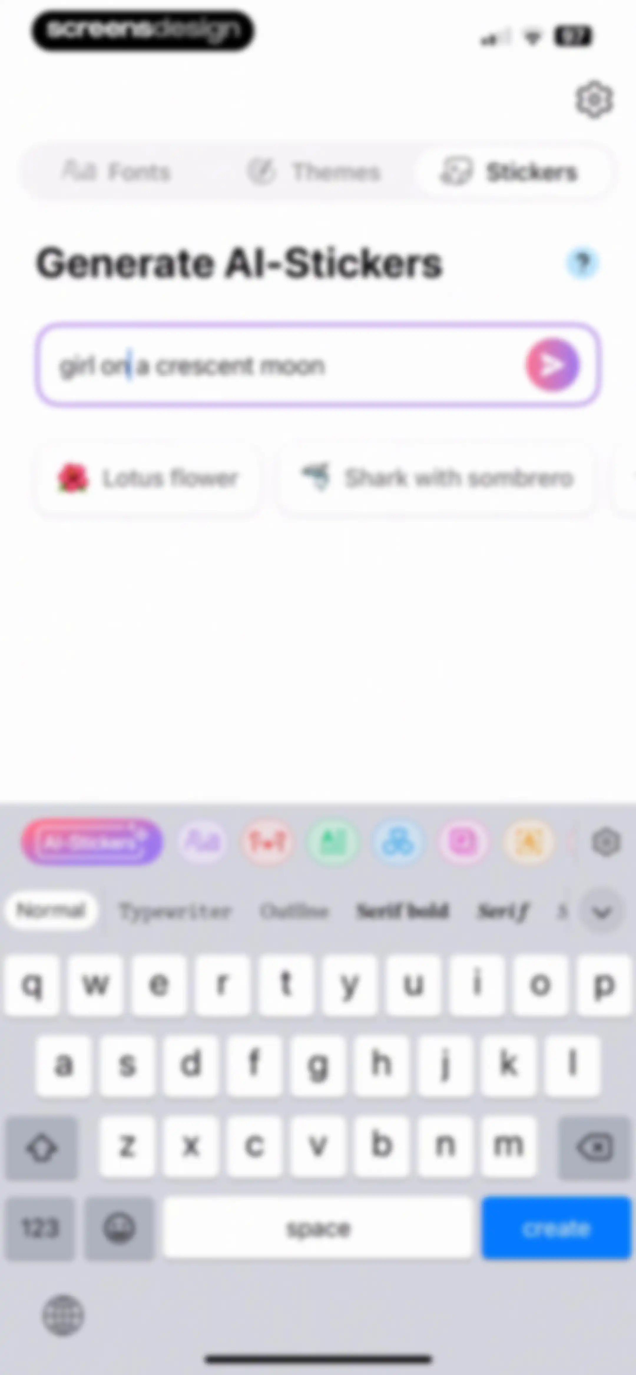Fonts - AI Stickers screen 20