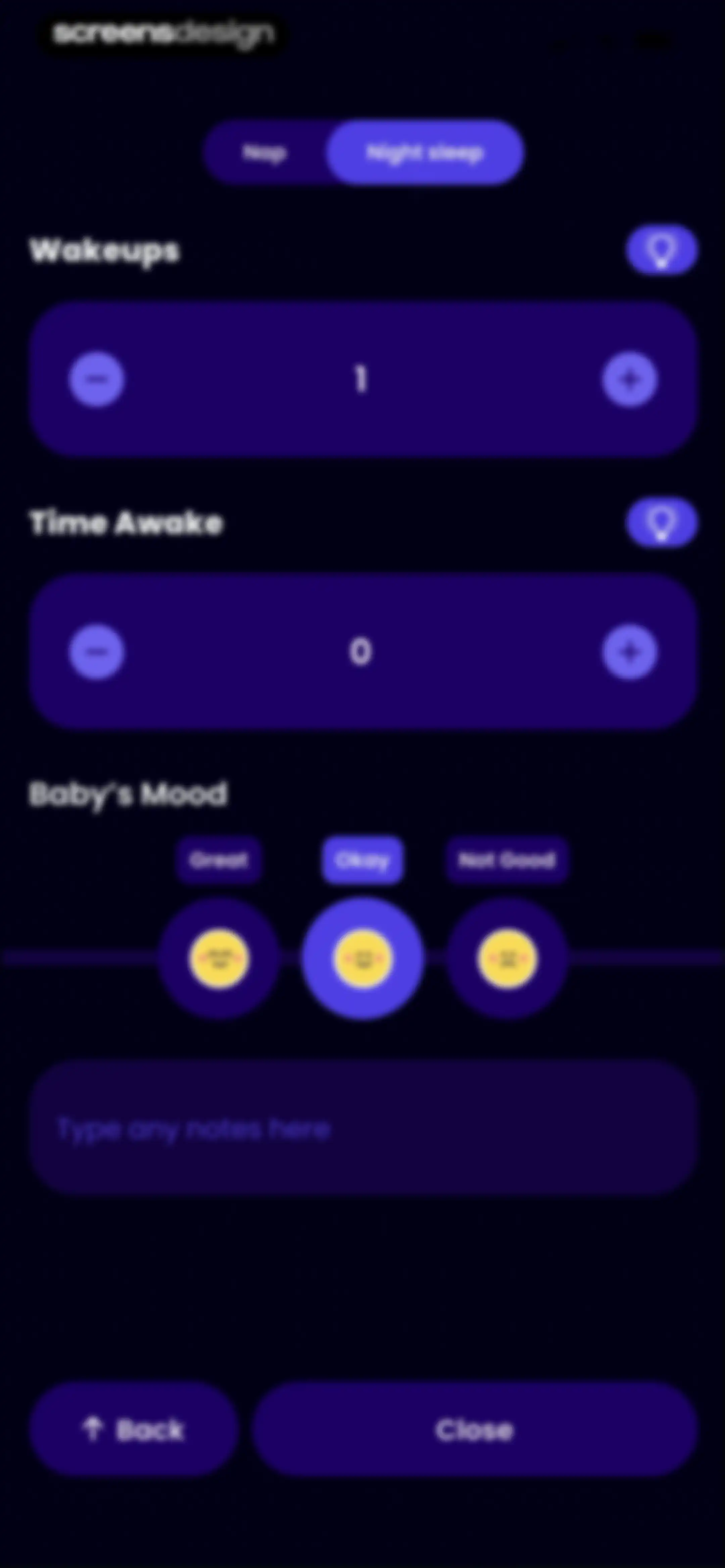 Happy Baby - Sleep & Tracker screen 54