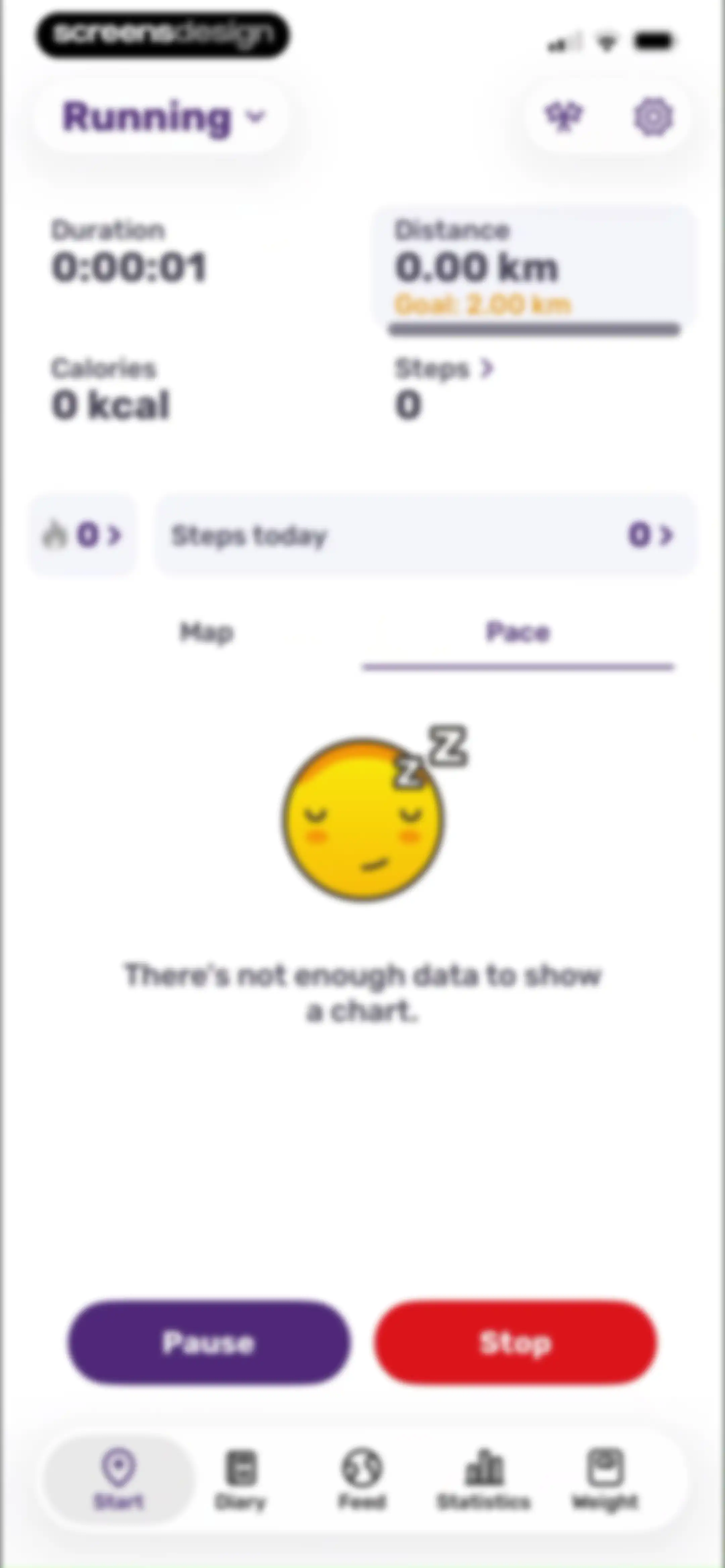 Running Tracker App – FITAPP screen 80