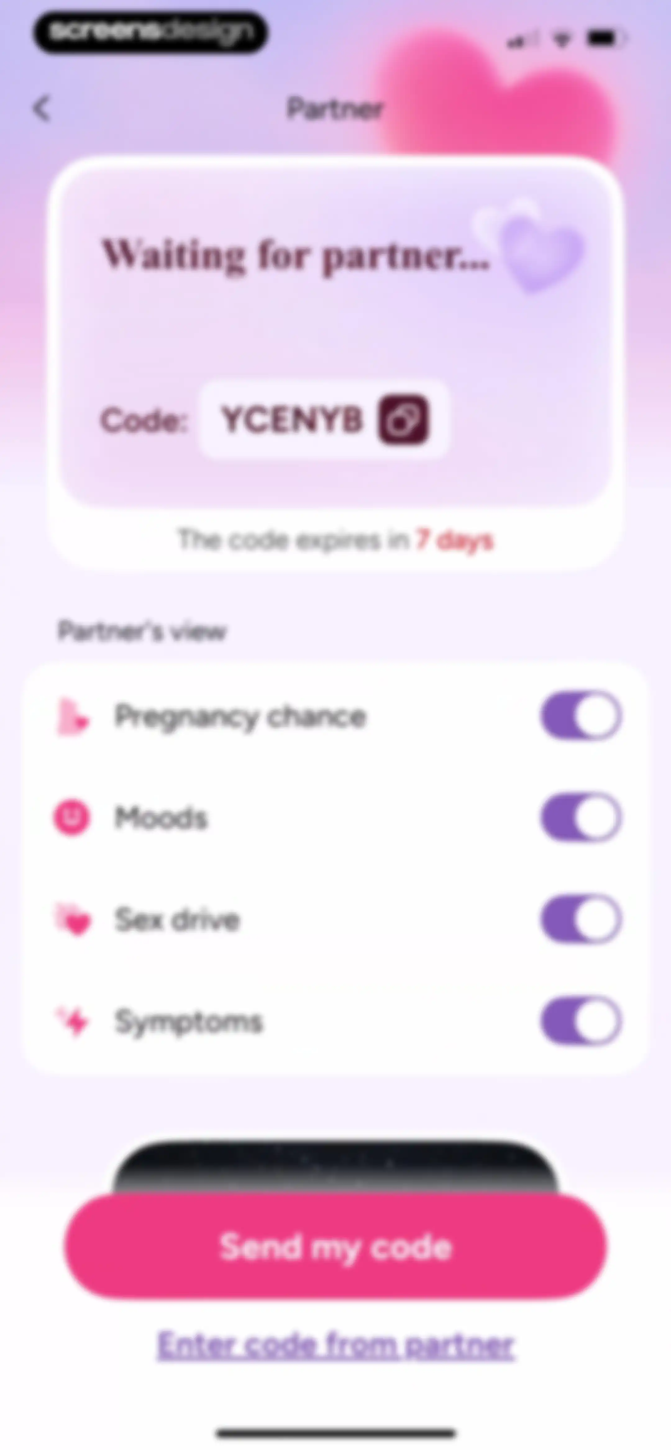 Period Tracker Period Calendar screen 116