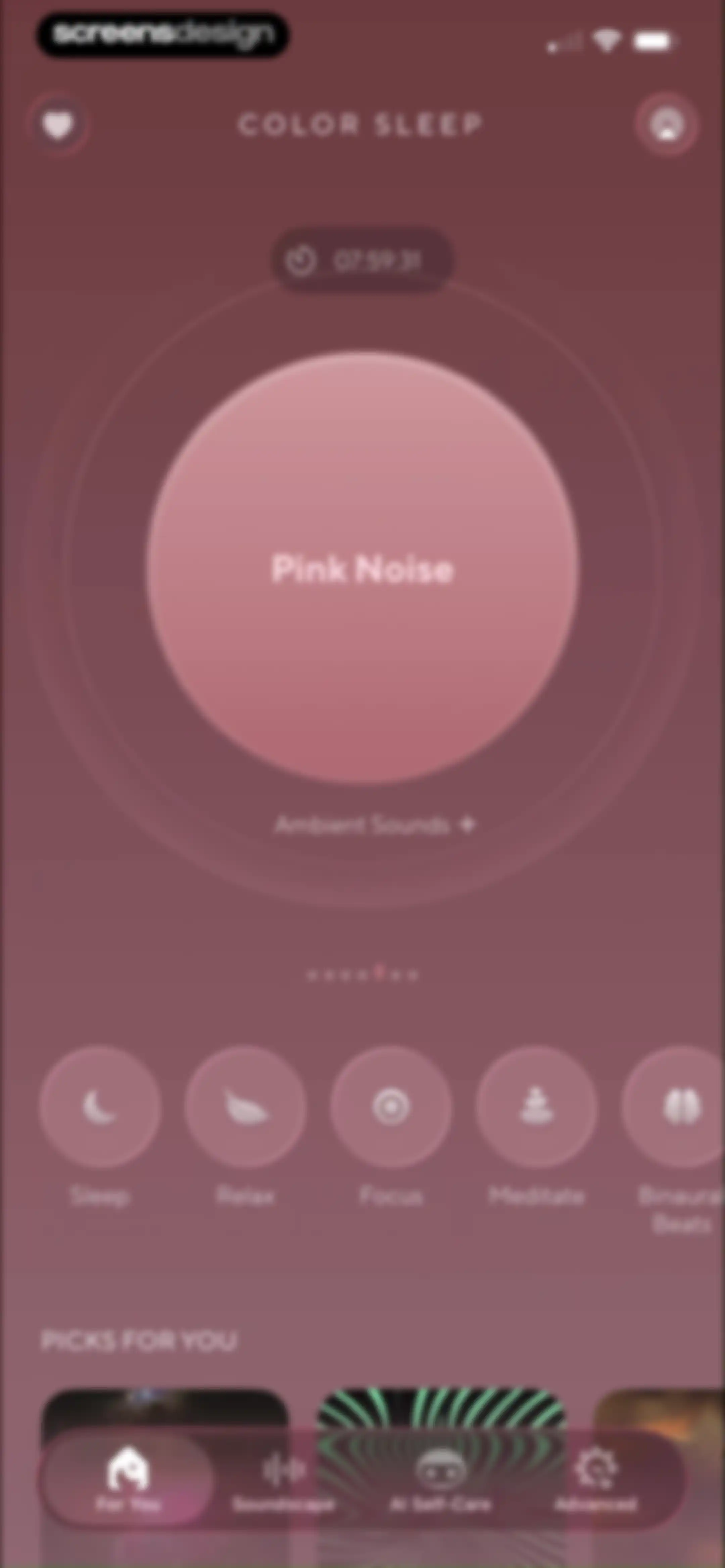 ColorSleep: Green, Brown Noise screen 48