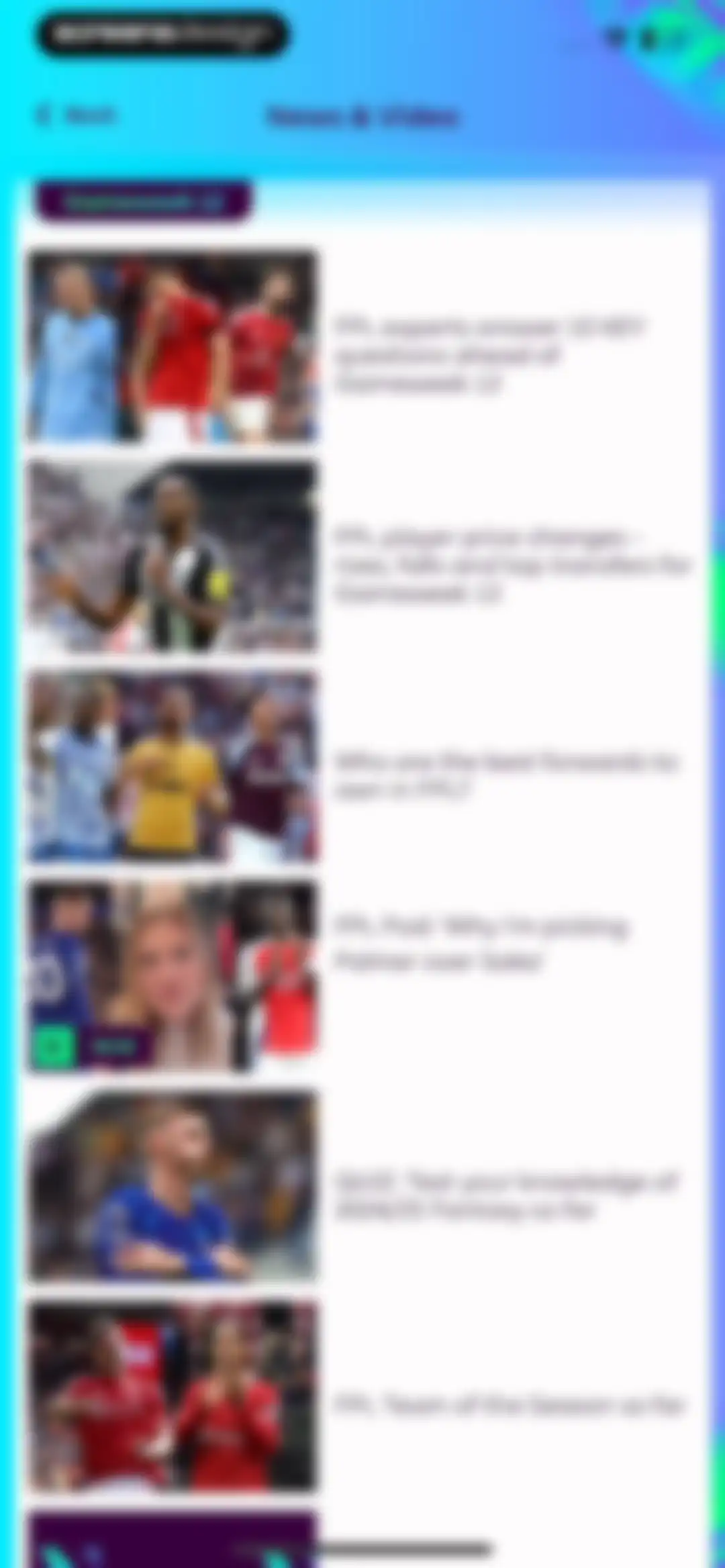 Premier League - Scores, News screen 128