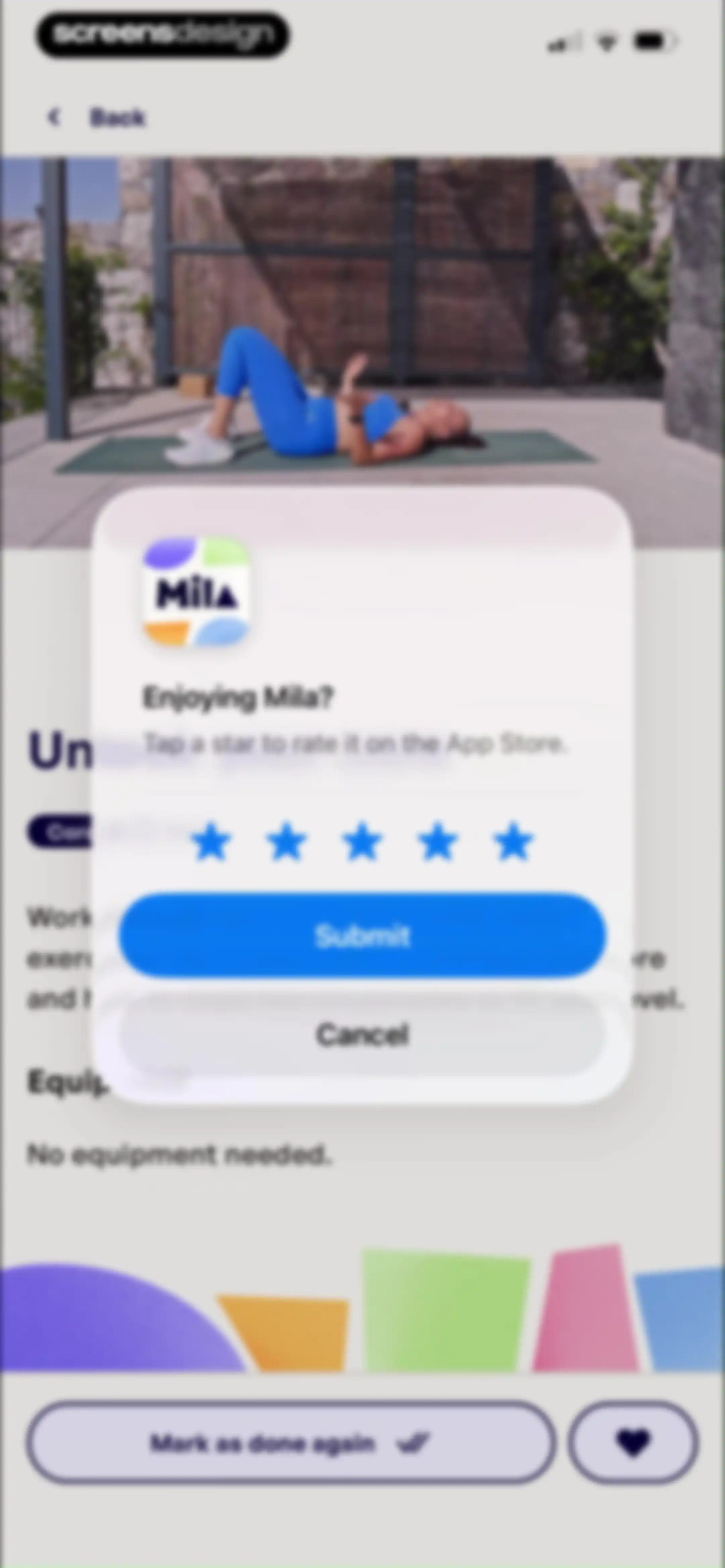 Mila: Home Workout & Fitness screen 34
