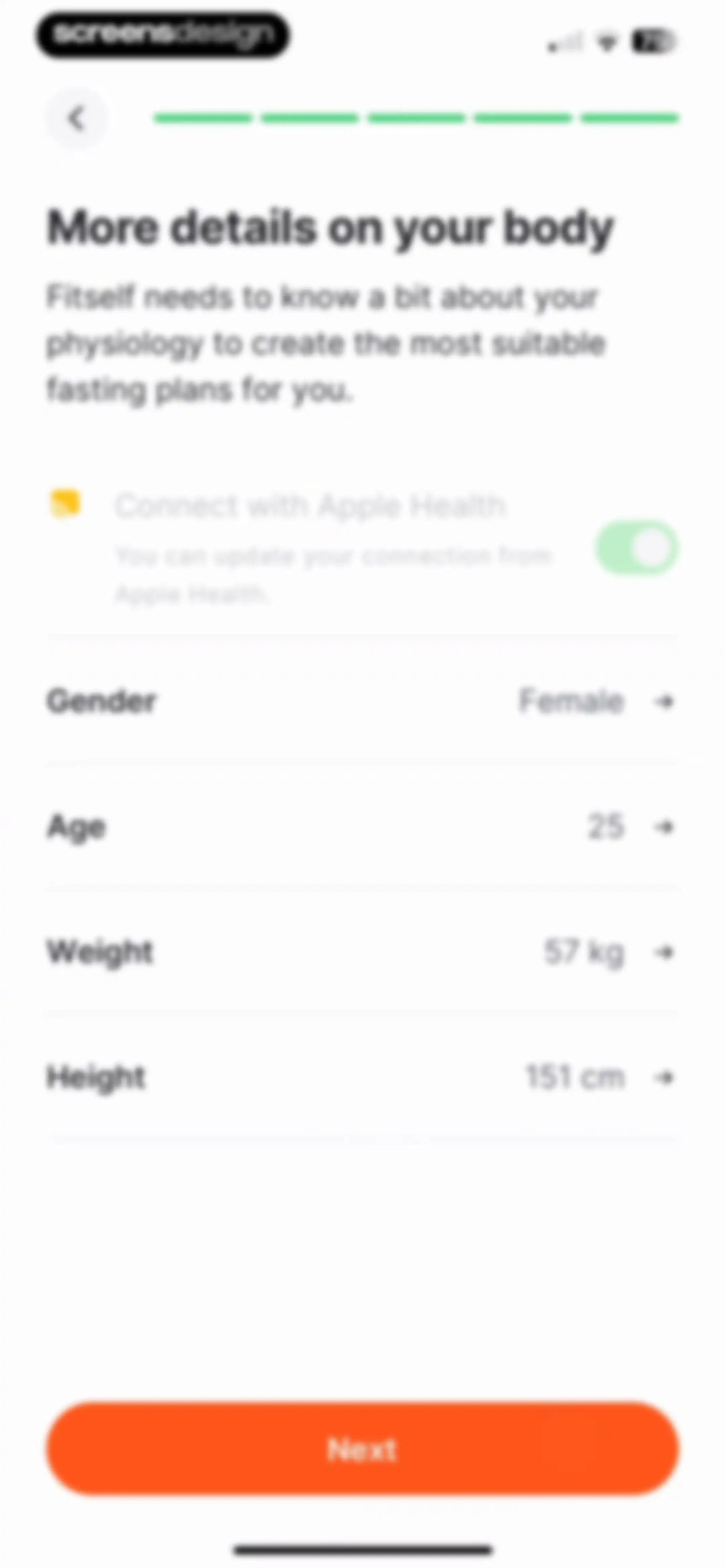 Fitself: Fitness and Fasting screen 33