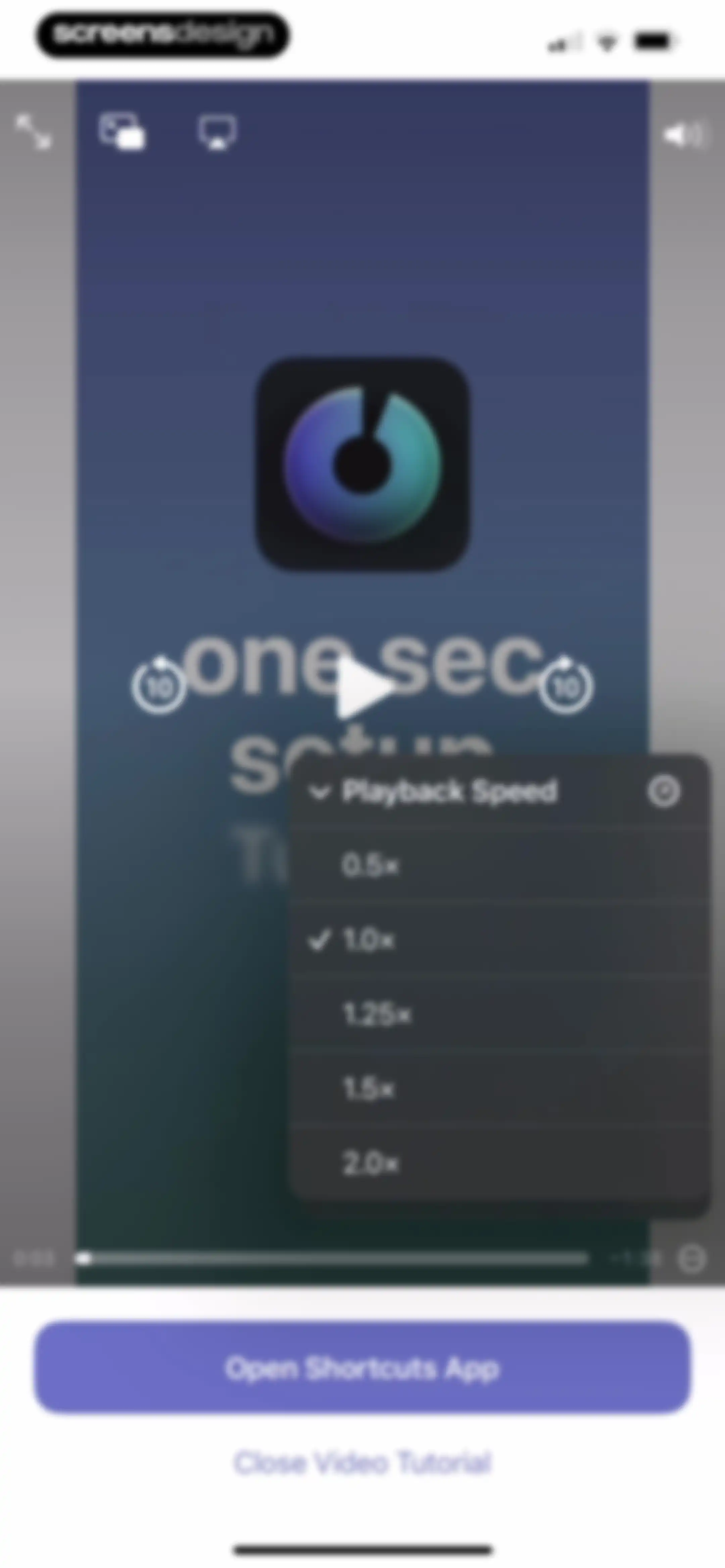 one sec | screen time + focus screen 38