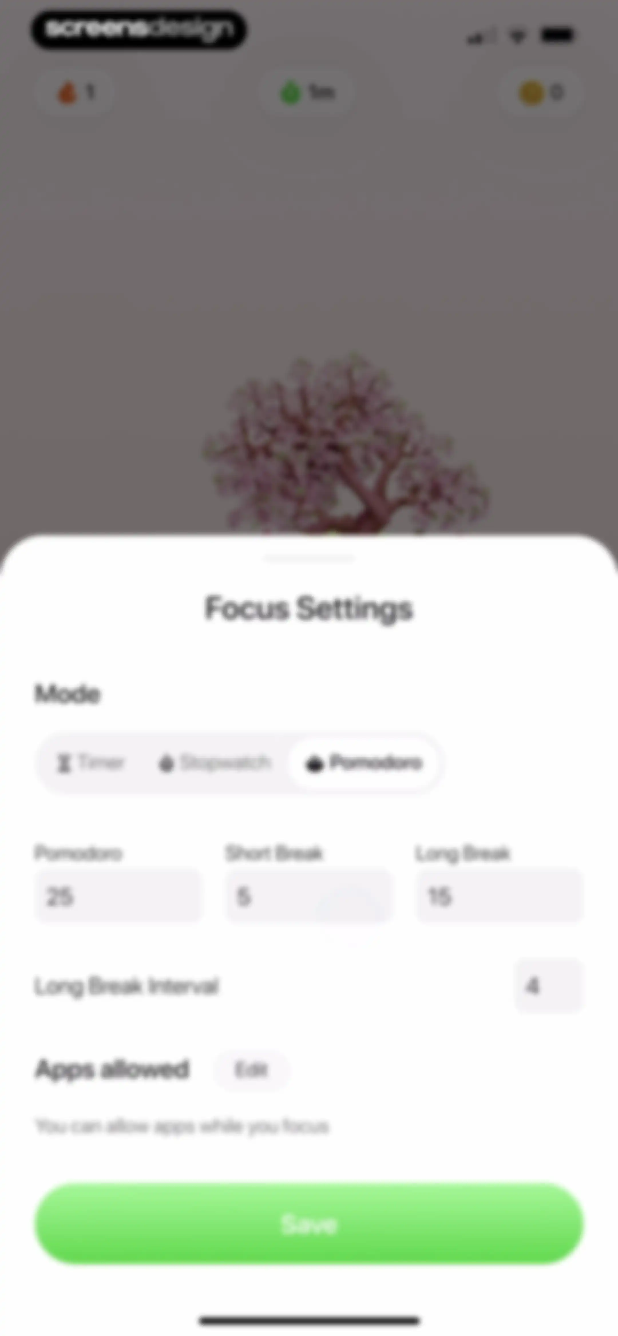 Focus Tree: Timer & Flashcards screen 72
