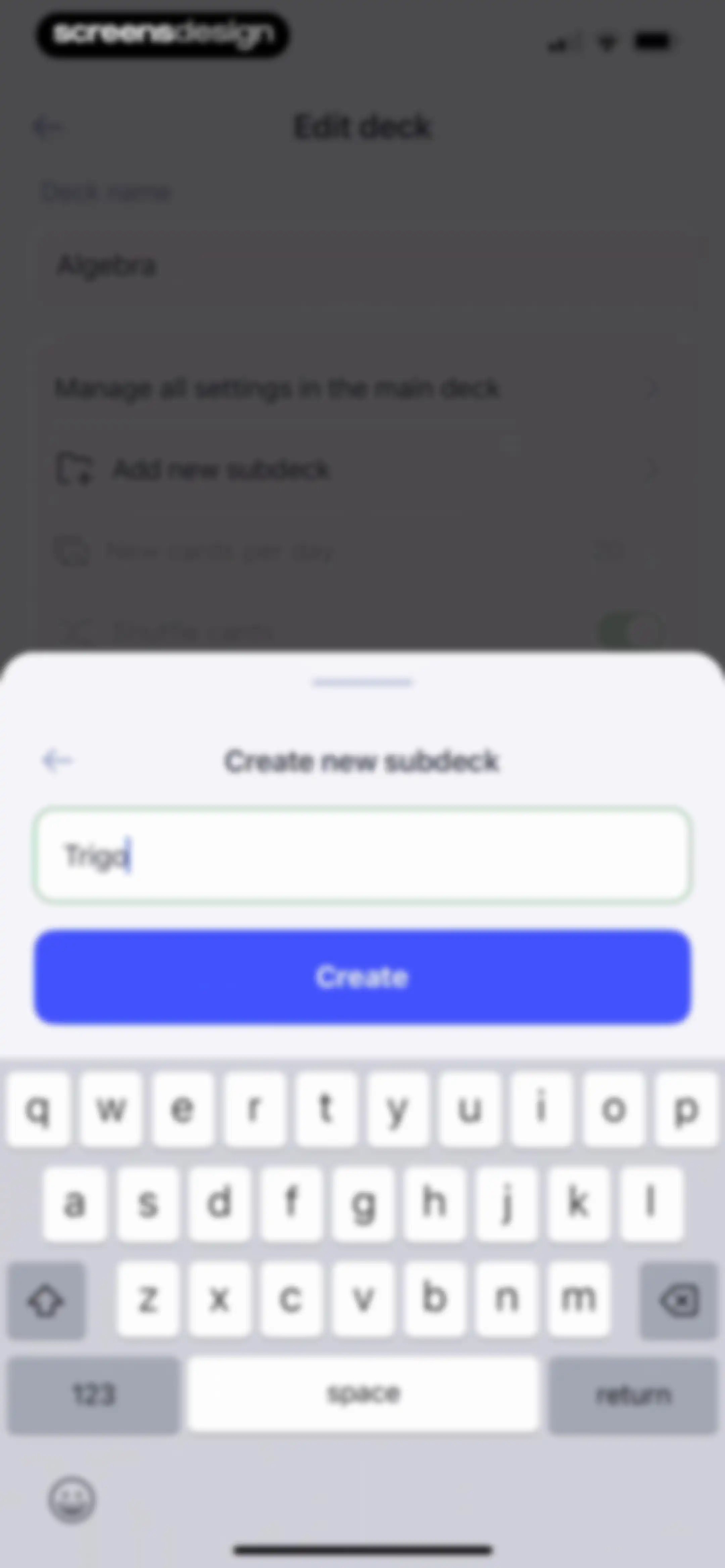 Cogni: Flashcards Learning screen 39