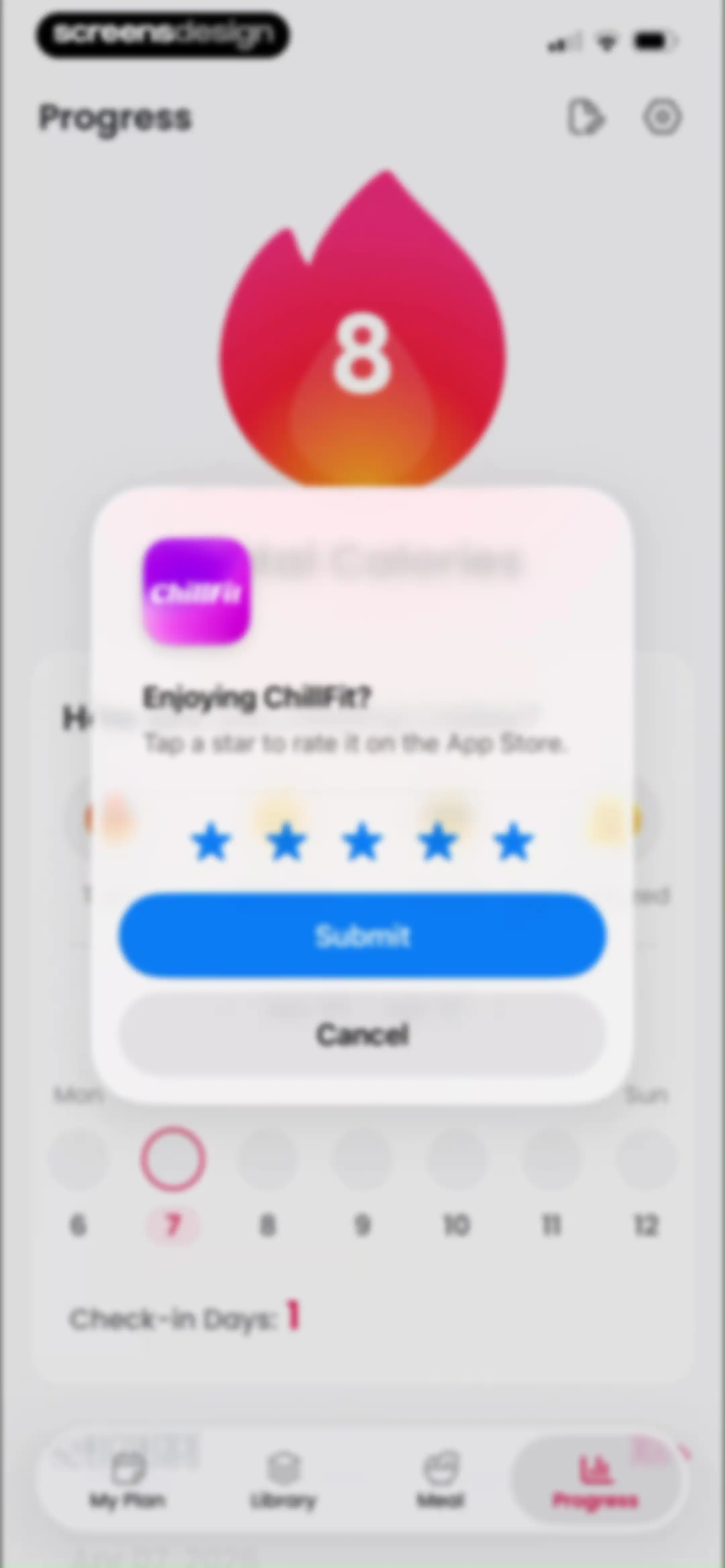 ChillFit: Home Workout Planner screen 88