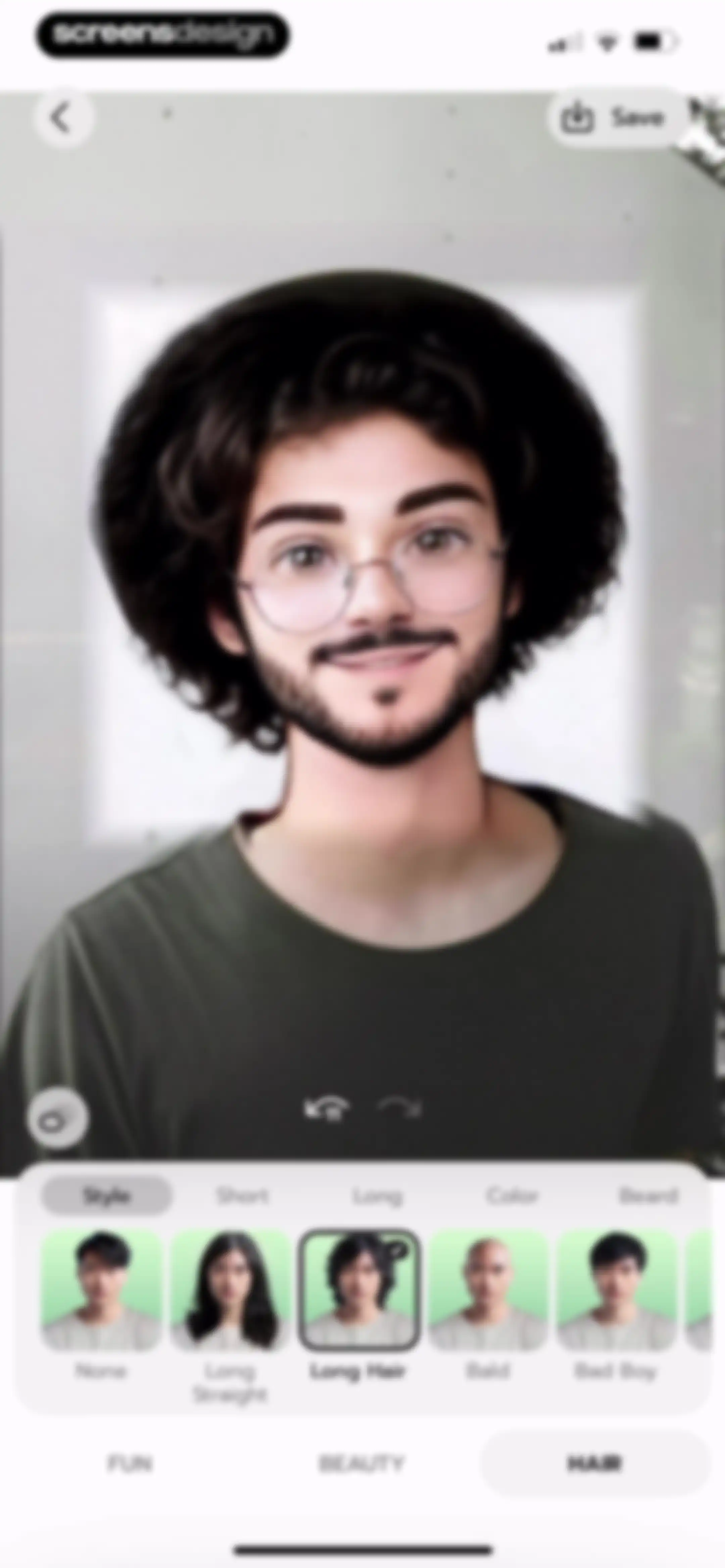 FaceLab: Face Age, Hair Filter screen 31