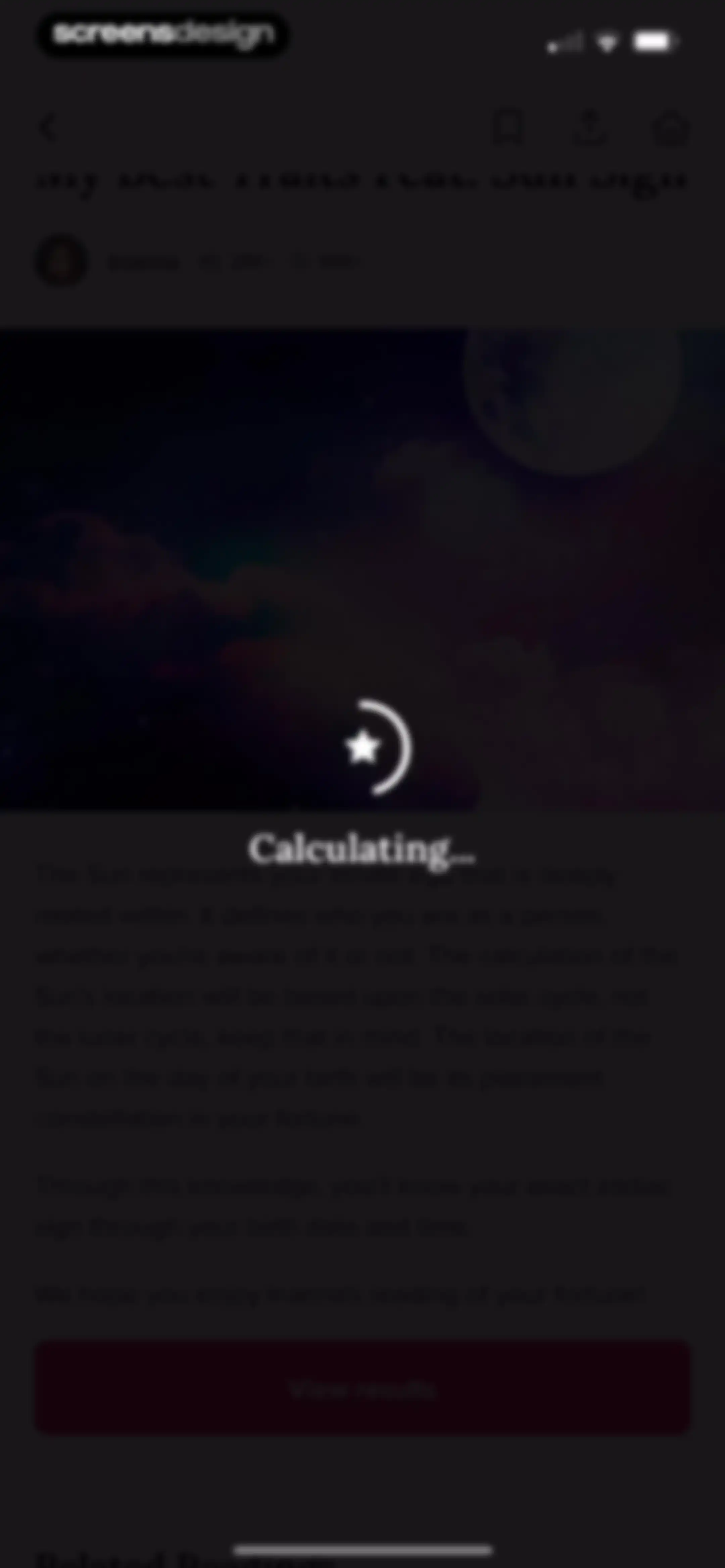 FORCETELLER: Daily Horoscope screen 43