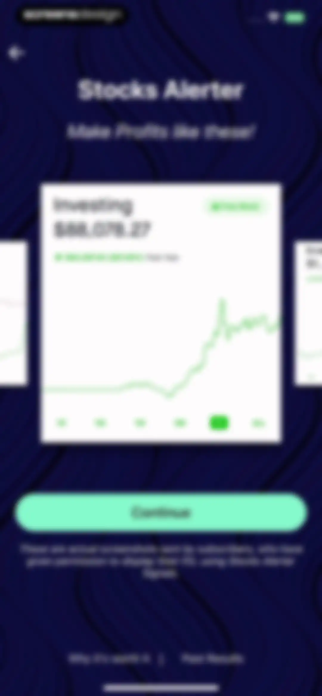 Stocks Alerter screen 3