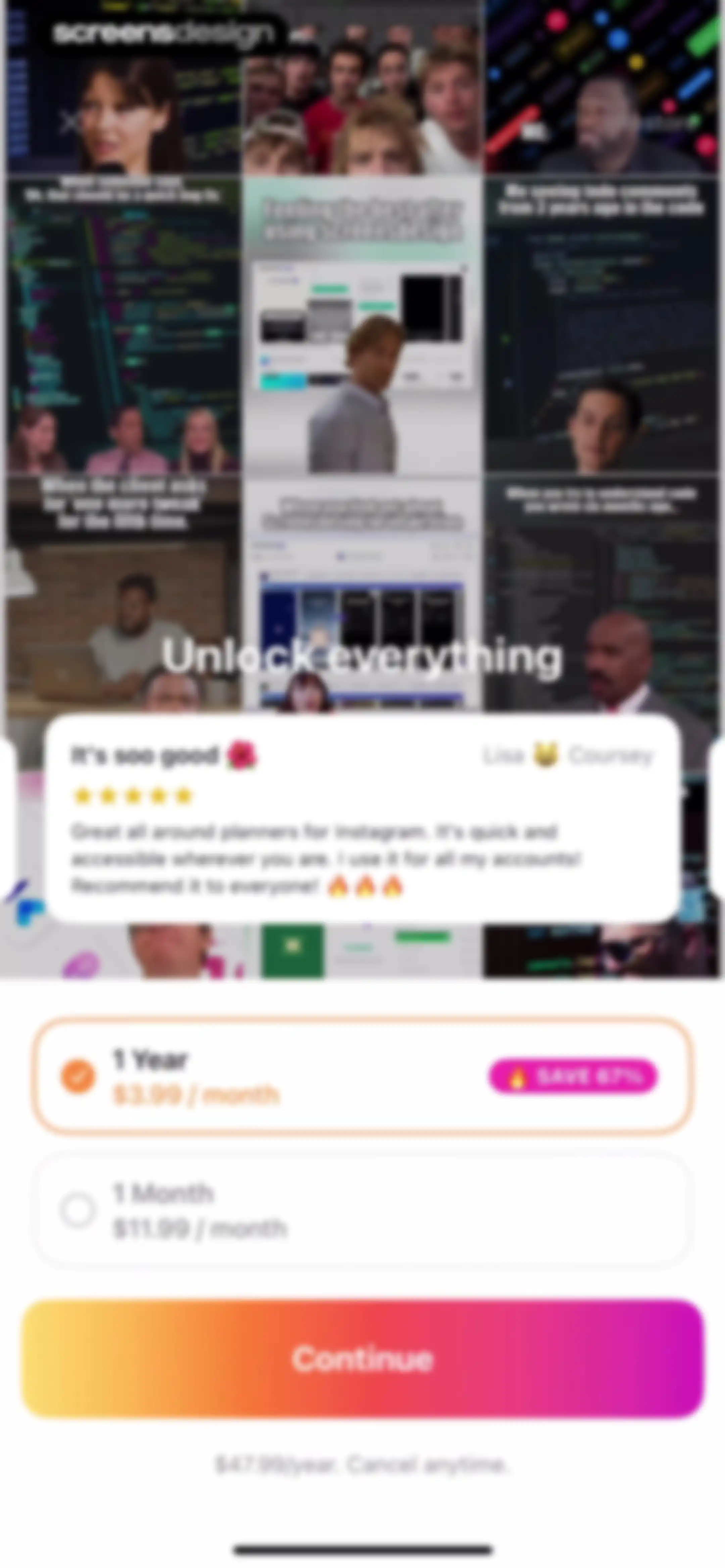 Layout for Instagram・Inpreview screen 9