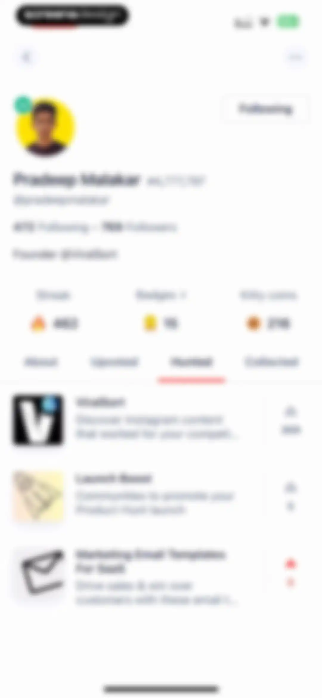 Product Hunt screen 61