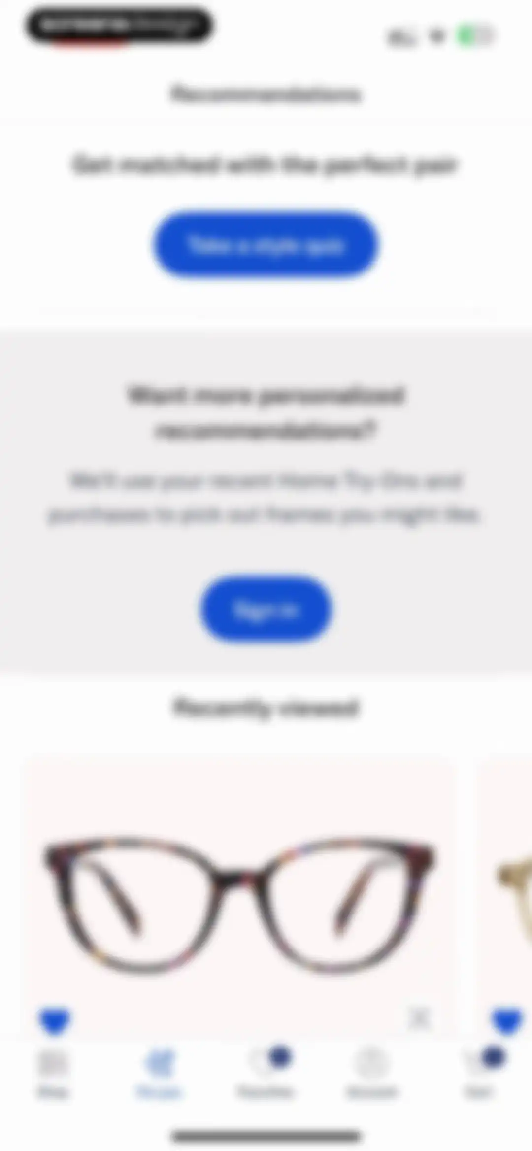 Warby Parker screen 78