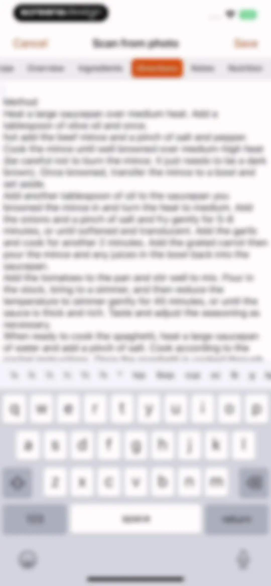Recipe Keeper screen 26