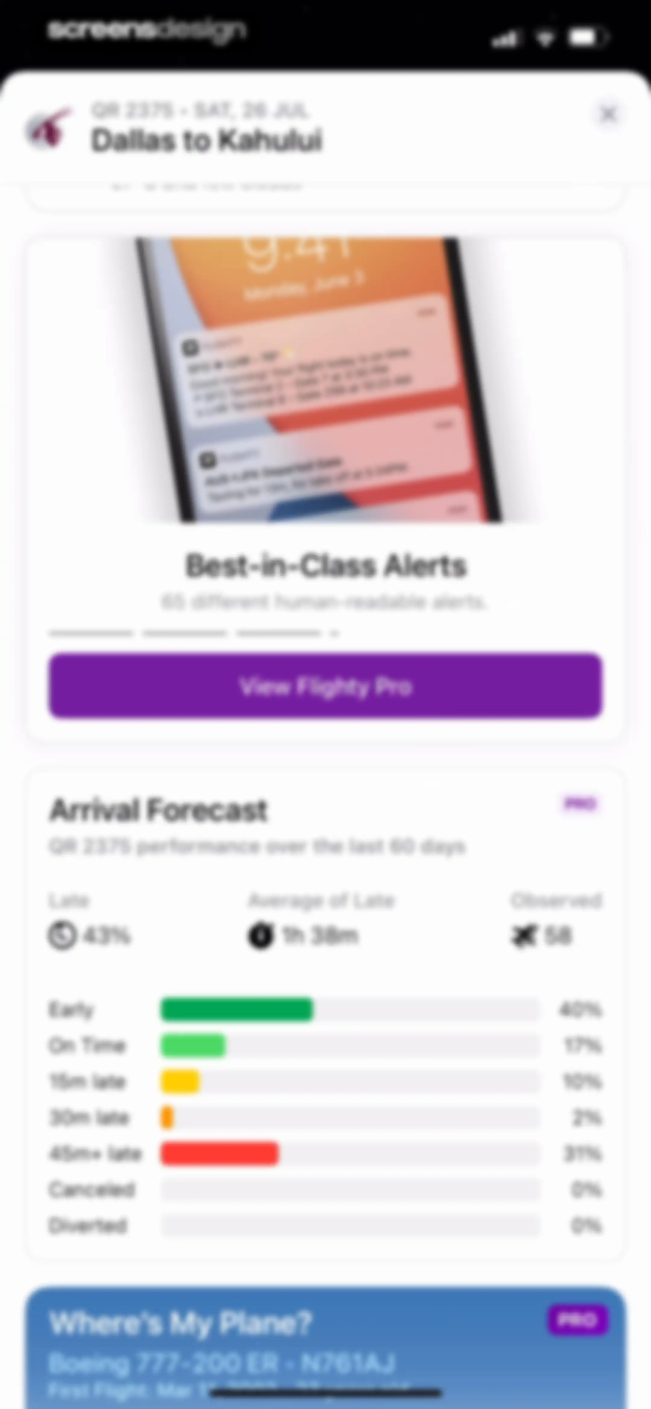 Flighty – Live Flight Tracker screen 74