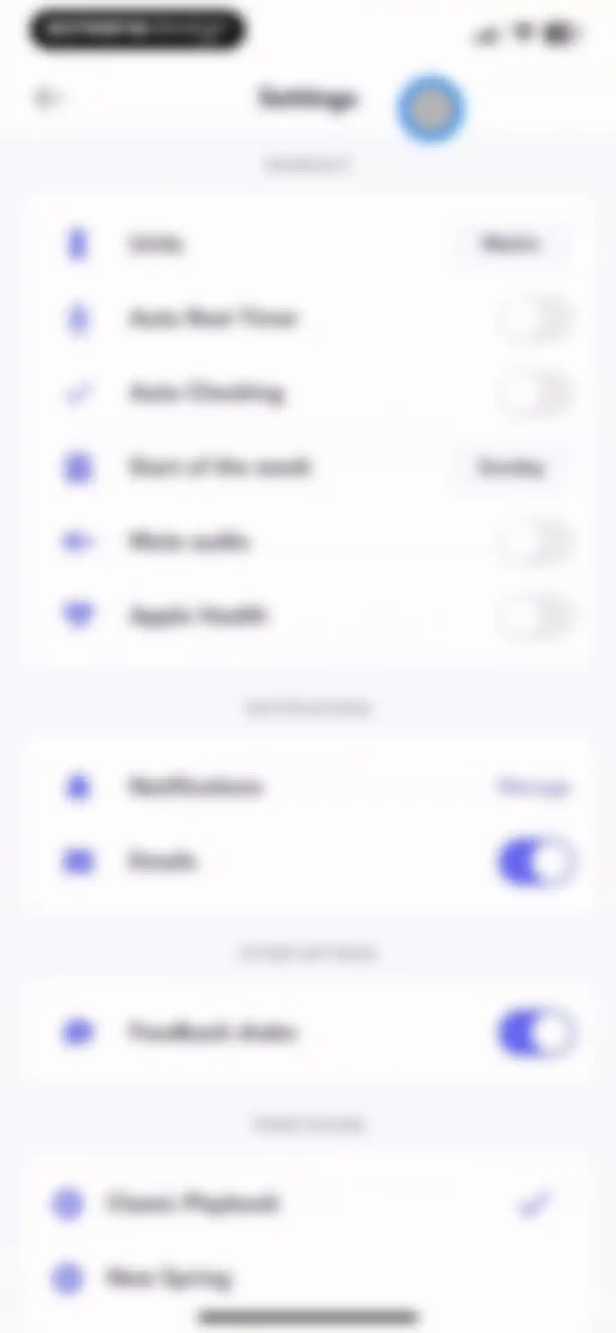 Playbook - Trainers & Workouts screen 40