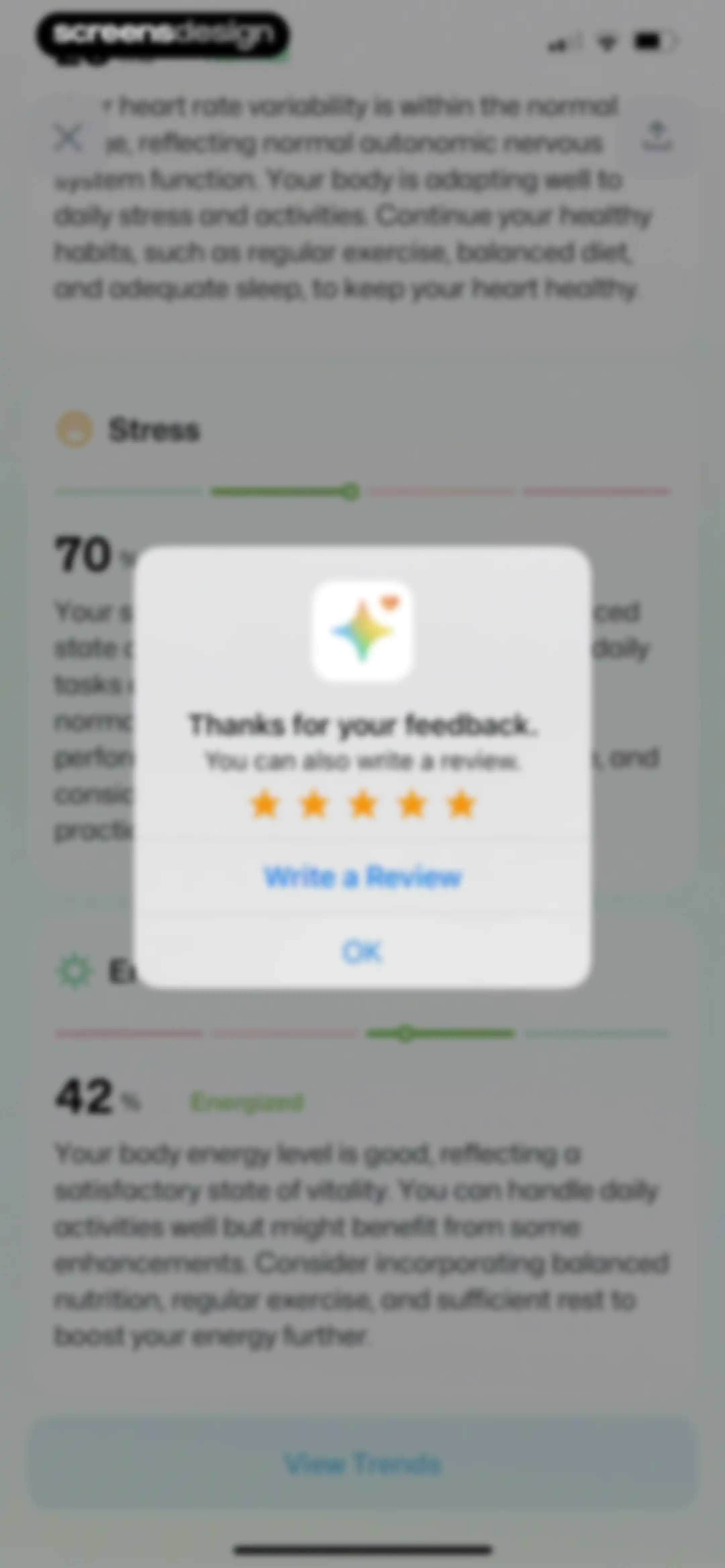 Wellance – AI Health & Balance screen 29