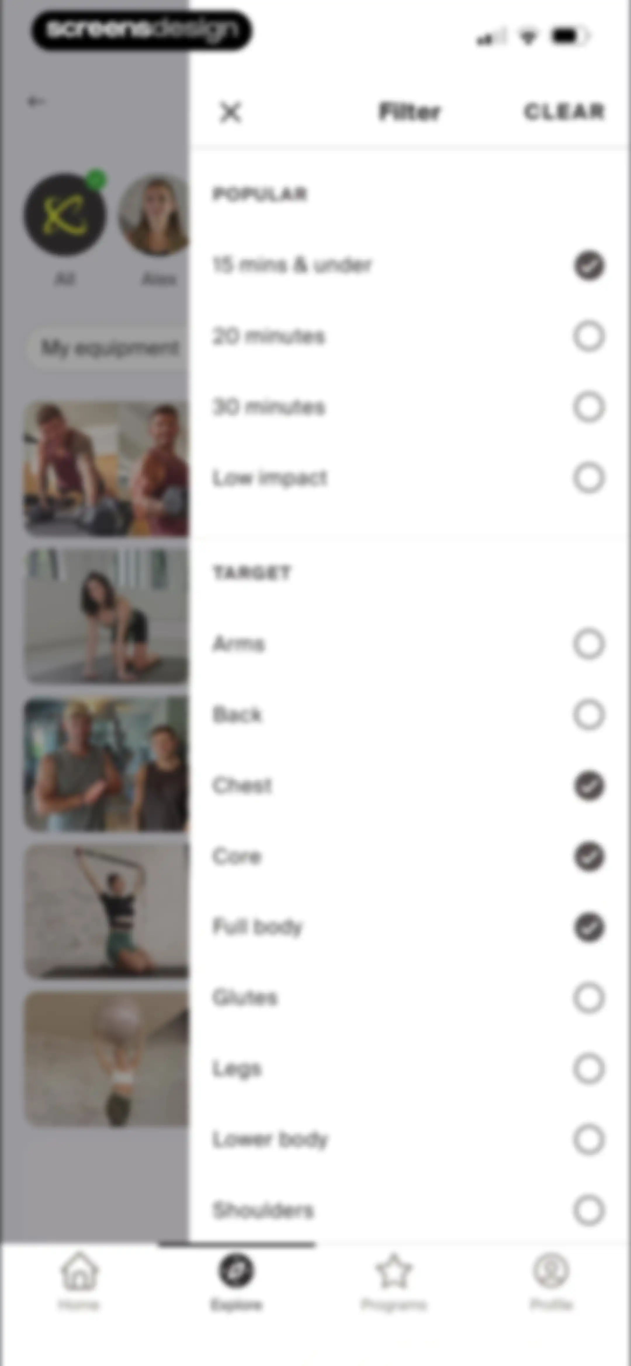 Centr: Strength & Fitness App screen 90