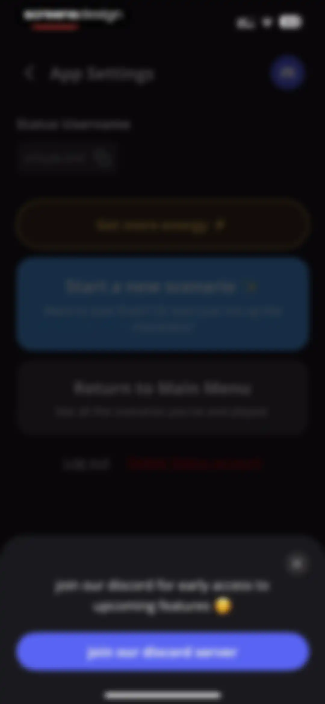 status - sims but social media screen 117