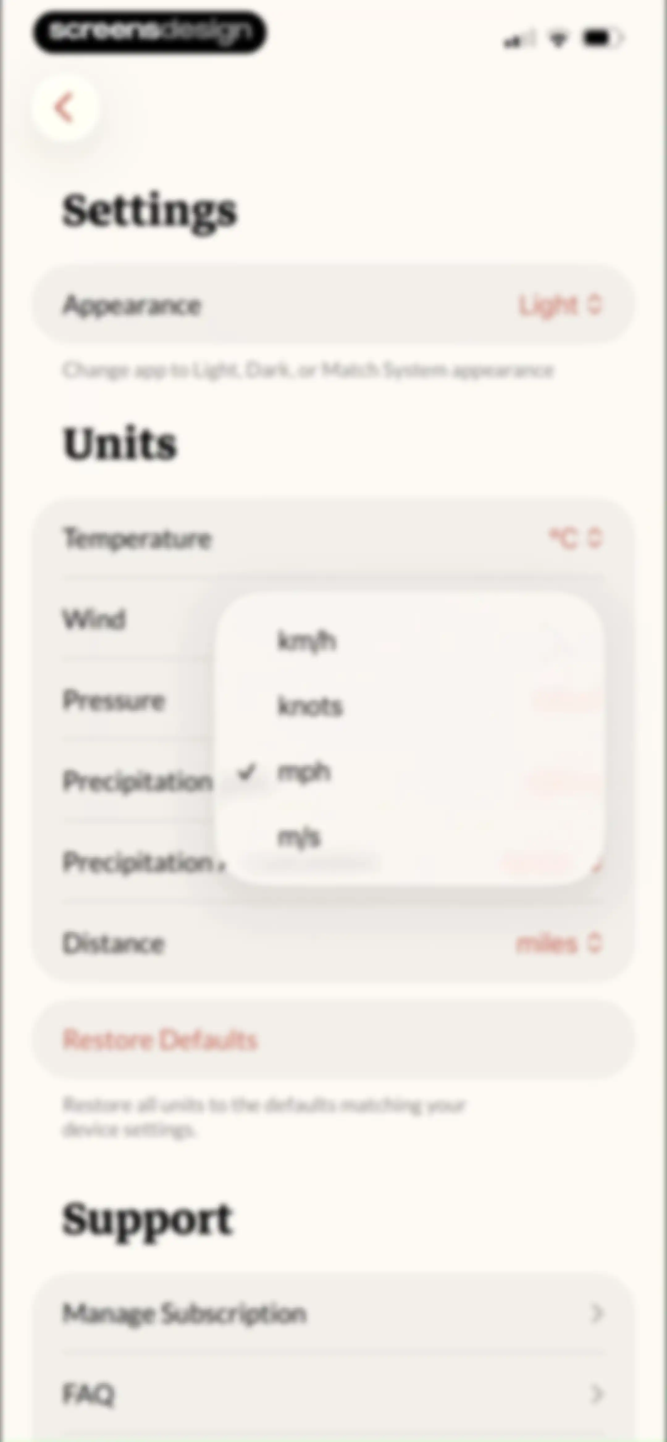 Acme Weather screen 86