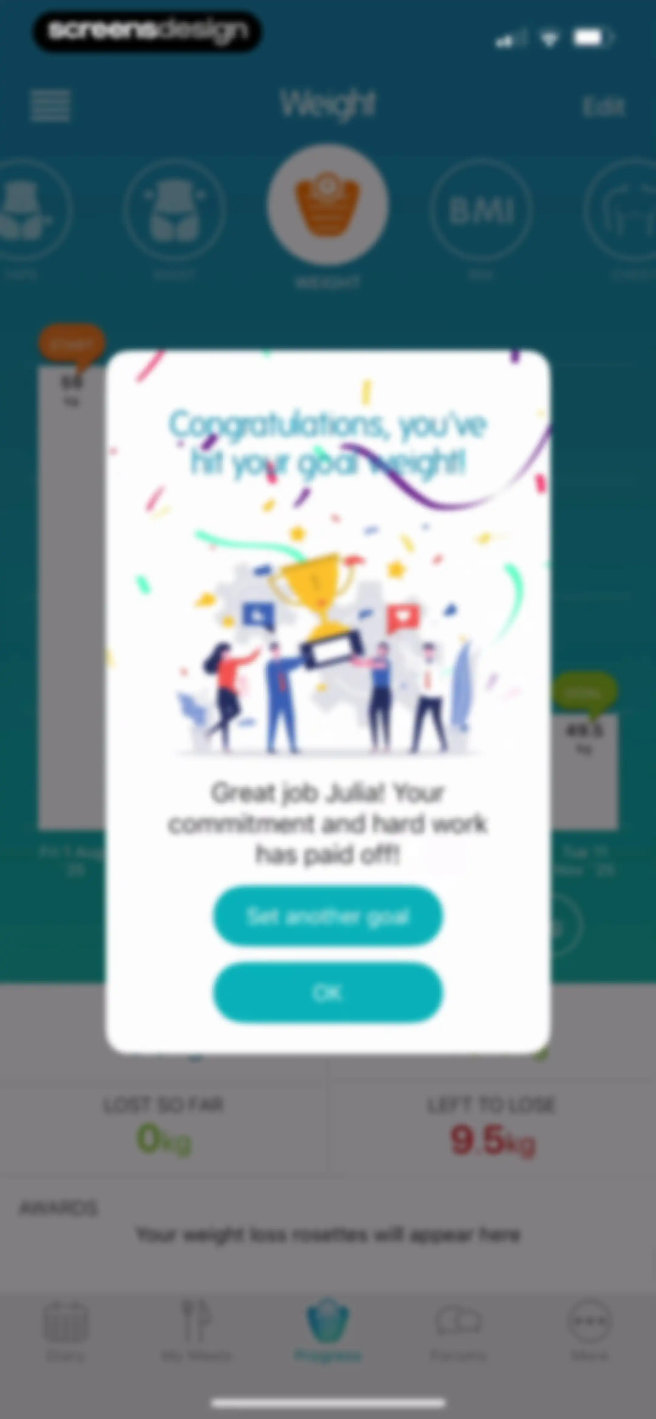 Calorie Counter + screen 124