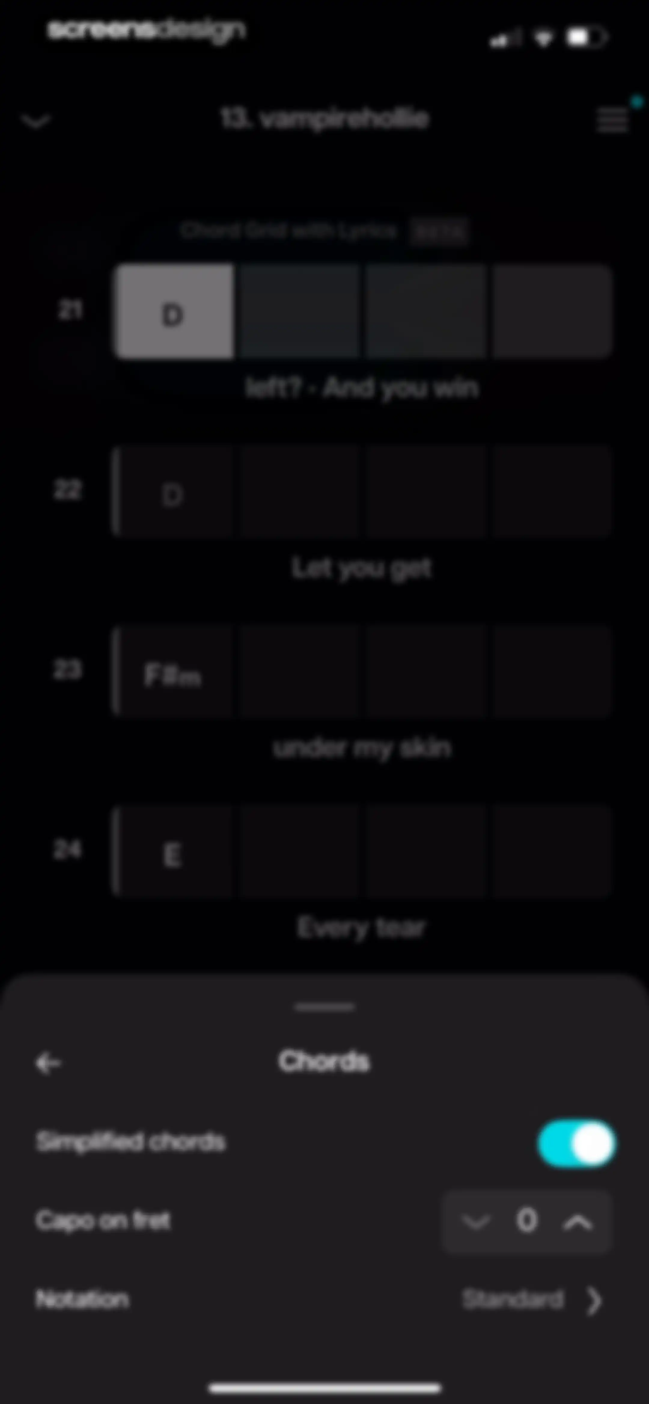 Moises: The Musician's App screen 41