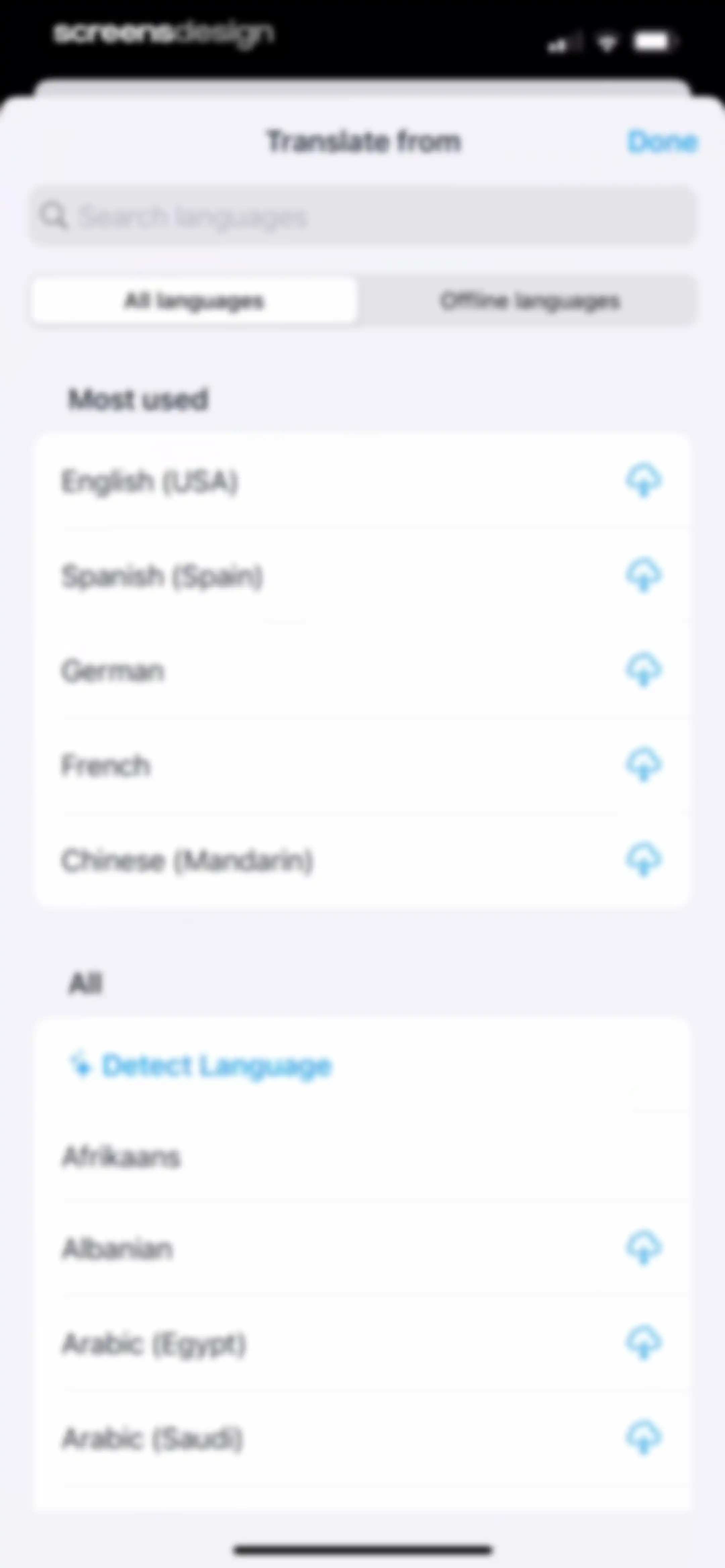 iTranslate Translator screen 26