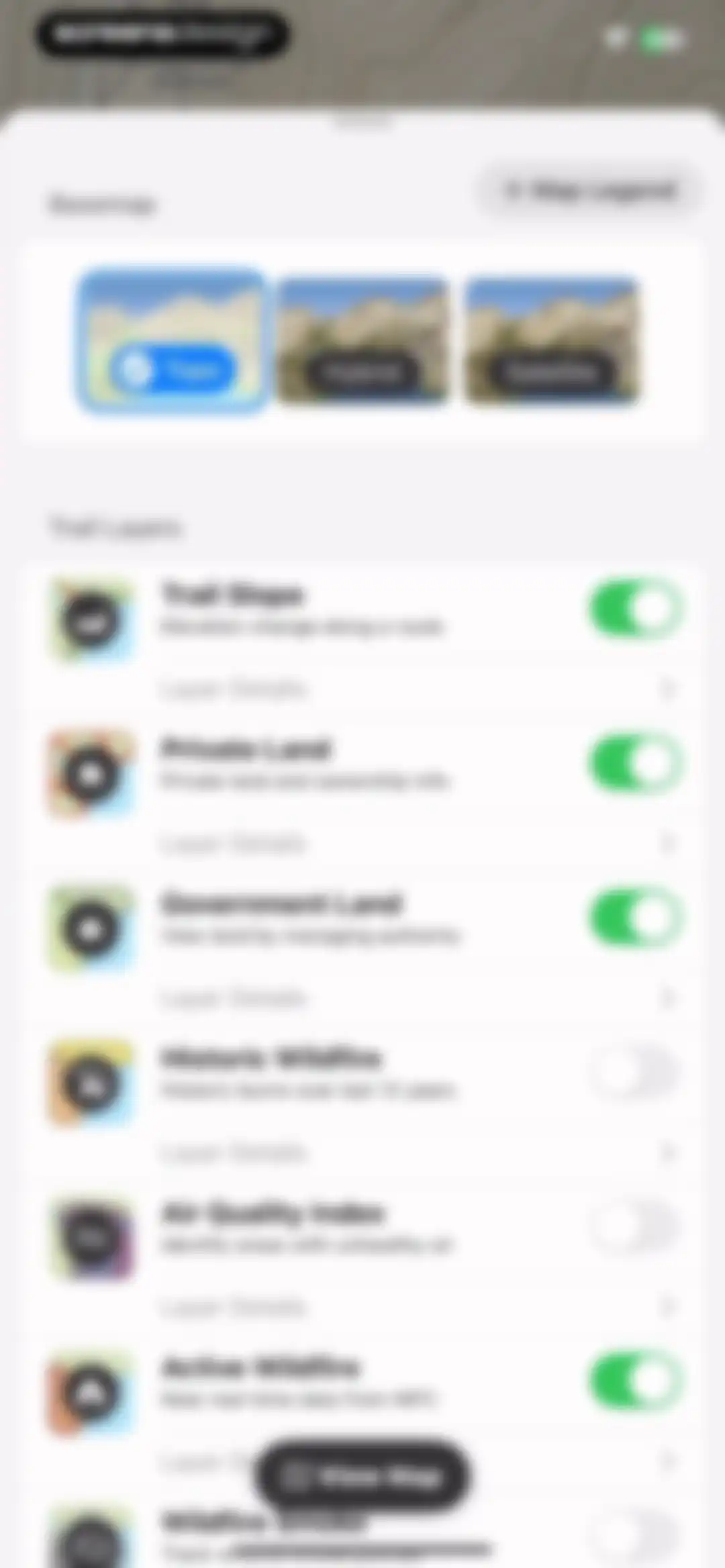 onX Backcountry: Trail GPS App screen 43