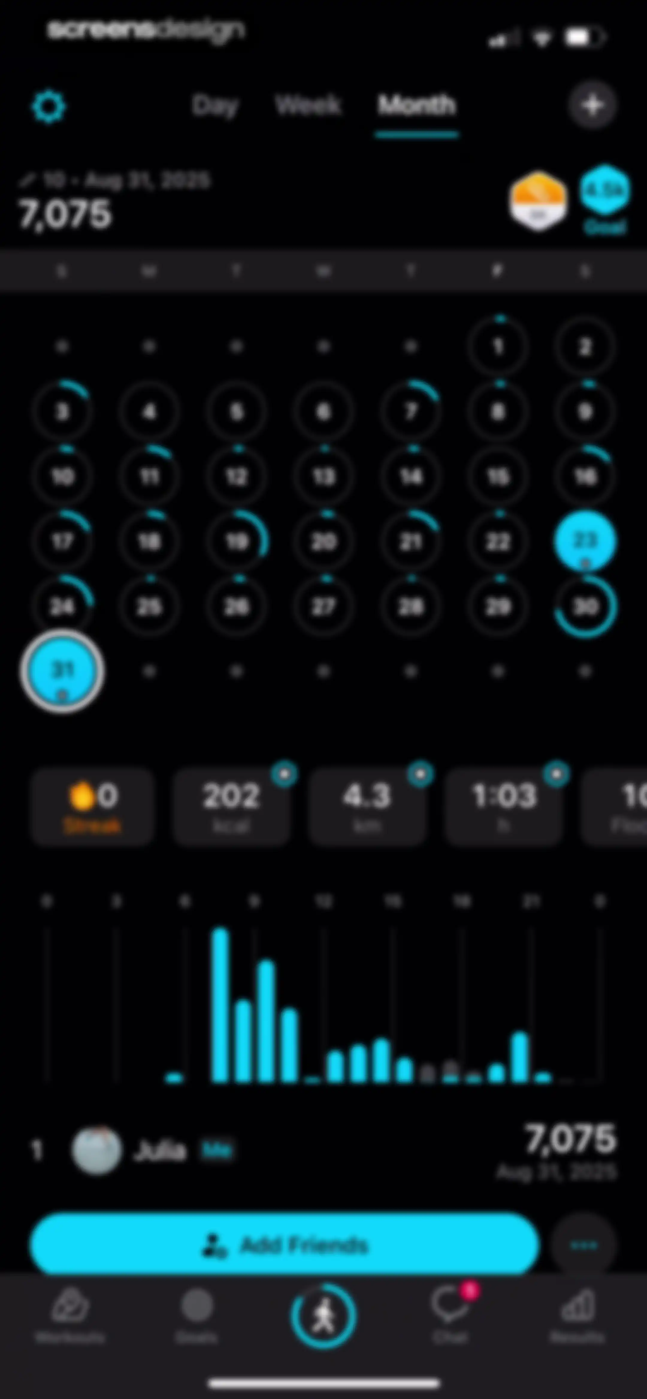 StepsApp Pedometer screen 55