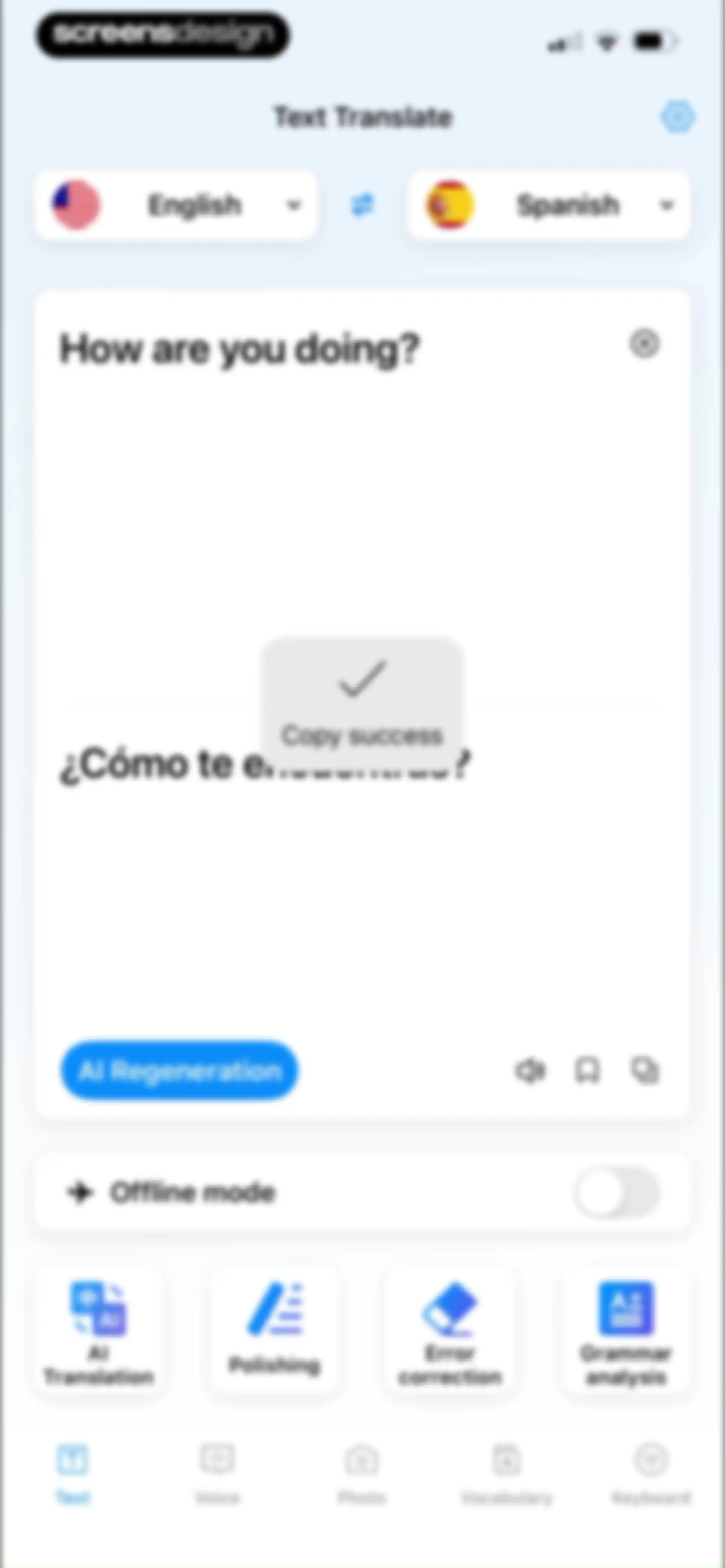 Translate Pal, Translate App screen 19
