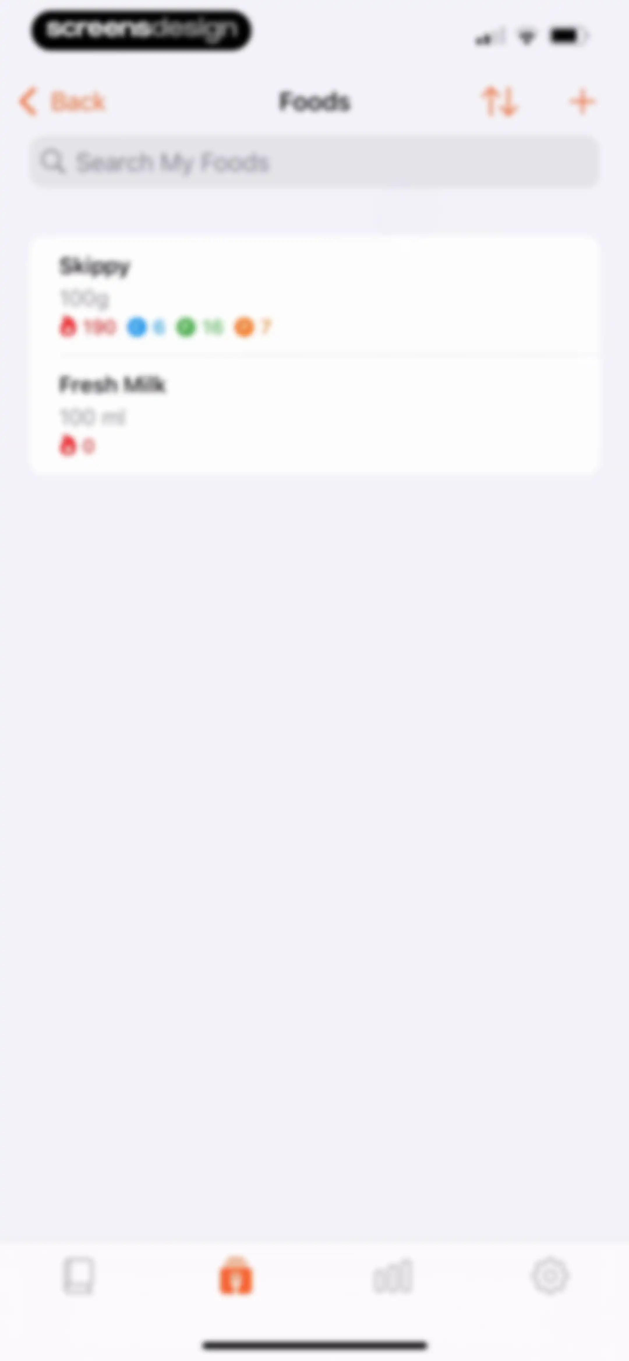 Nutrition Tracker: Foodnoms screen 160