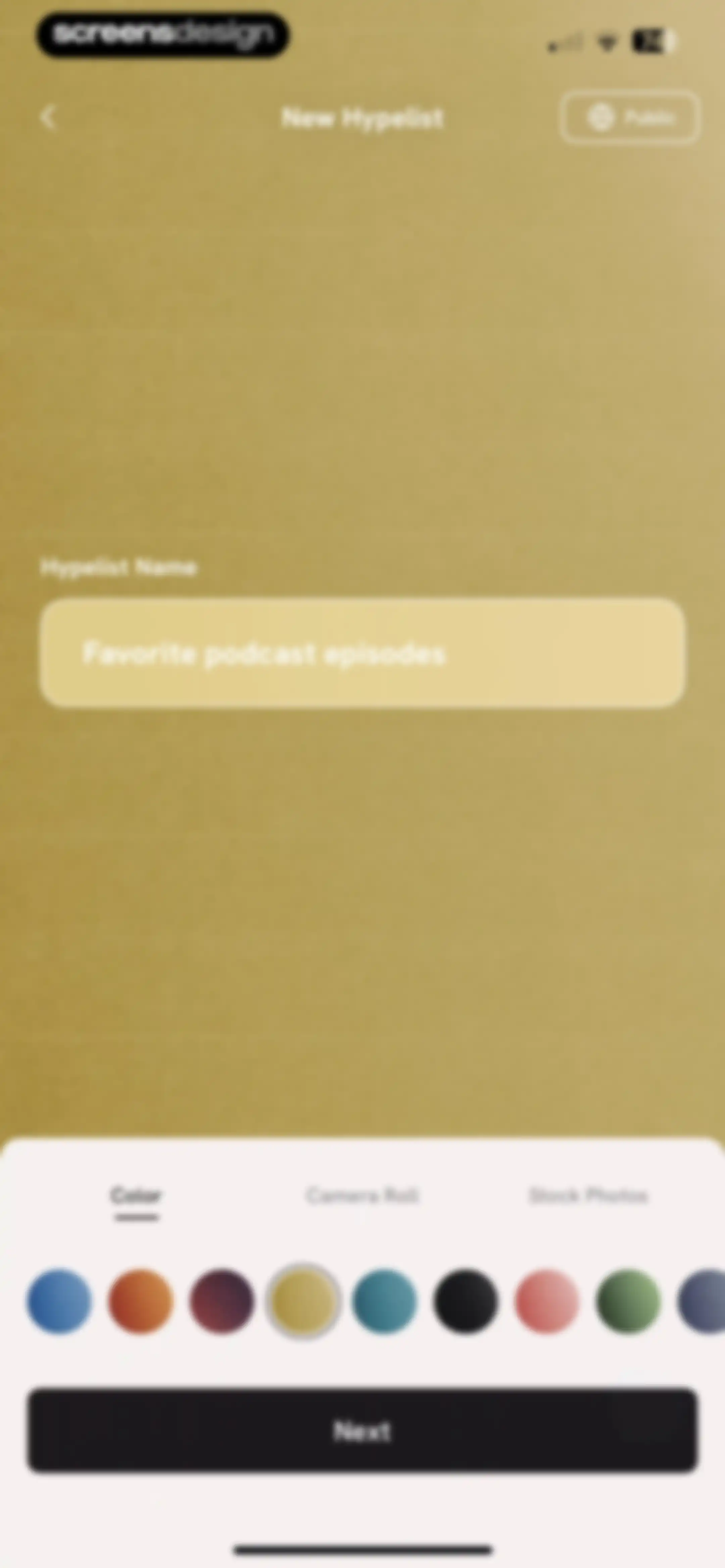 Hypelist: Create & Share Lists screen 90