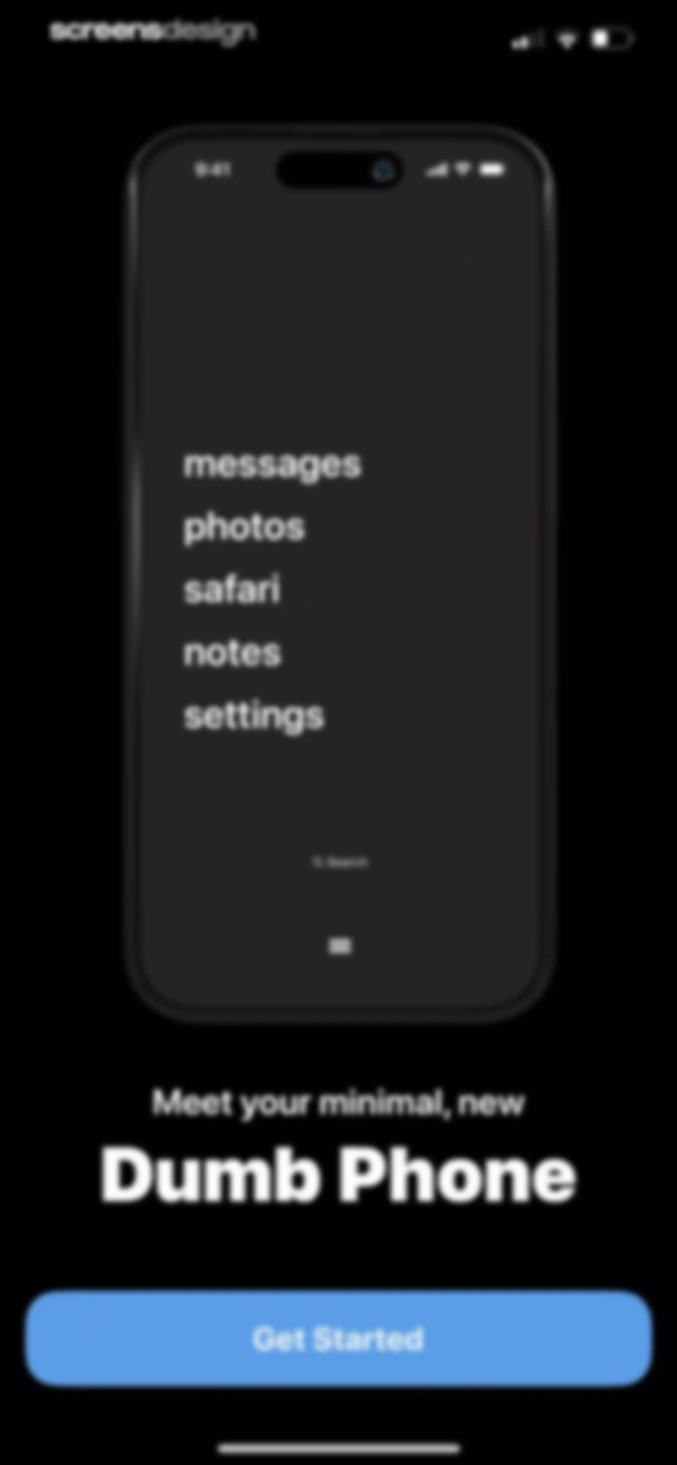 Dumb Phone (dp) screen 2