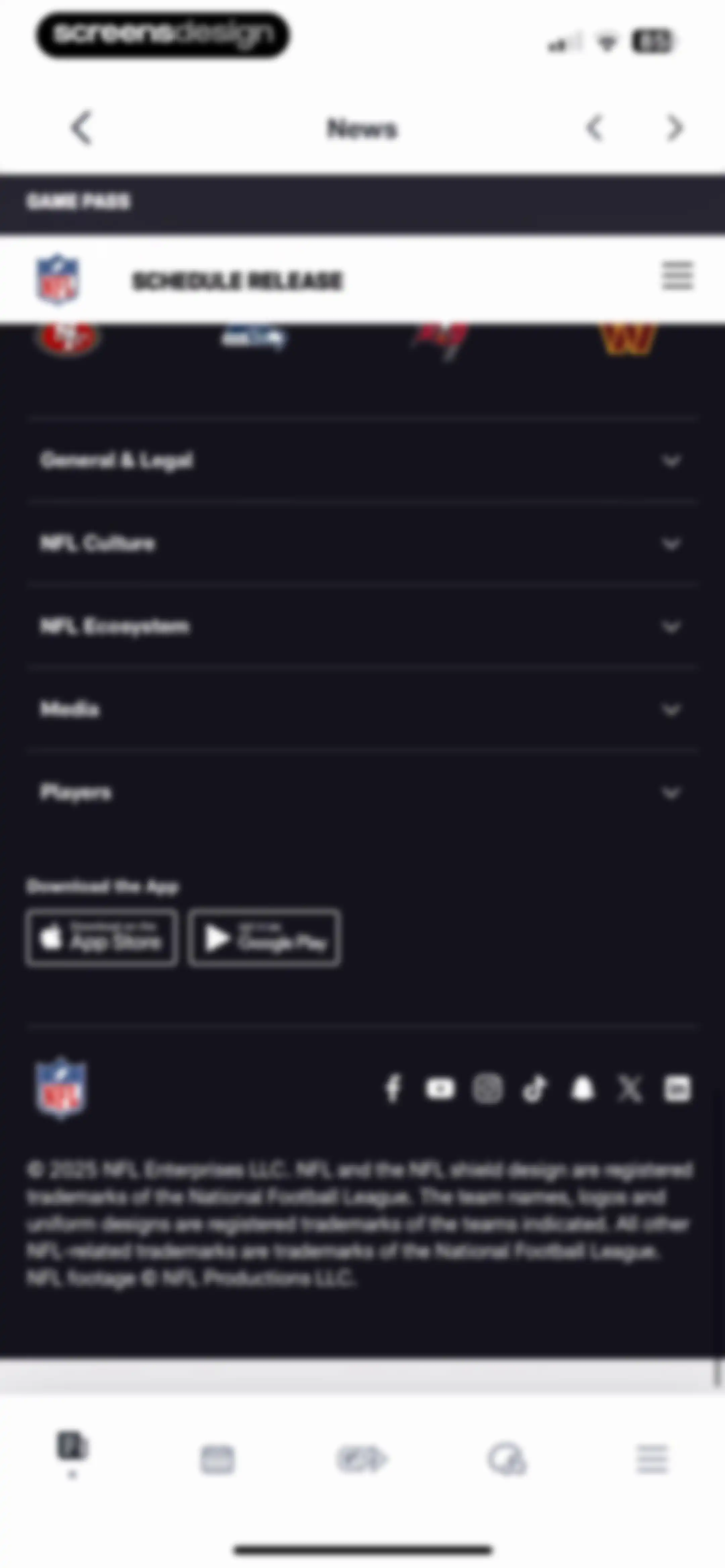 NFL screen 49