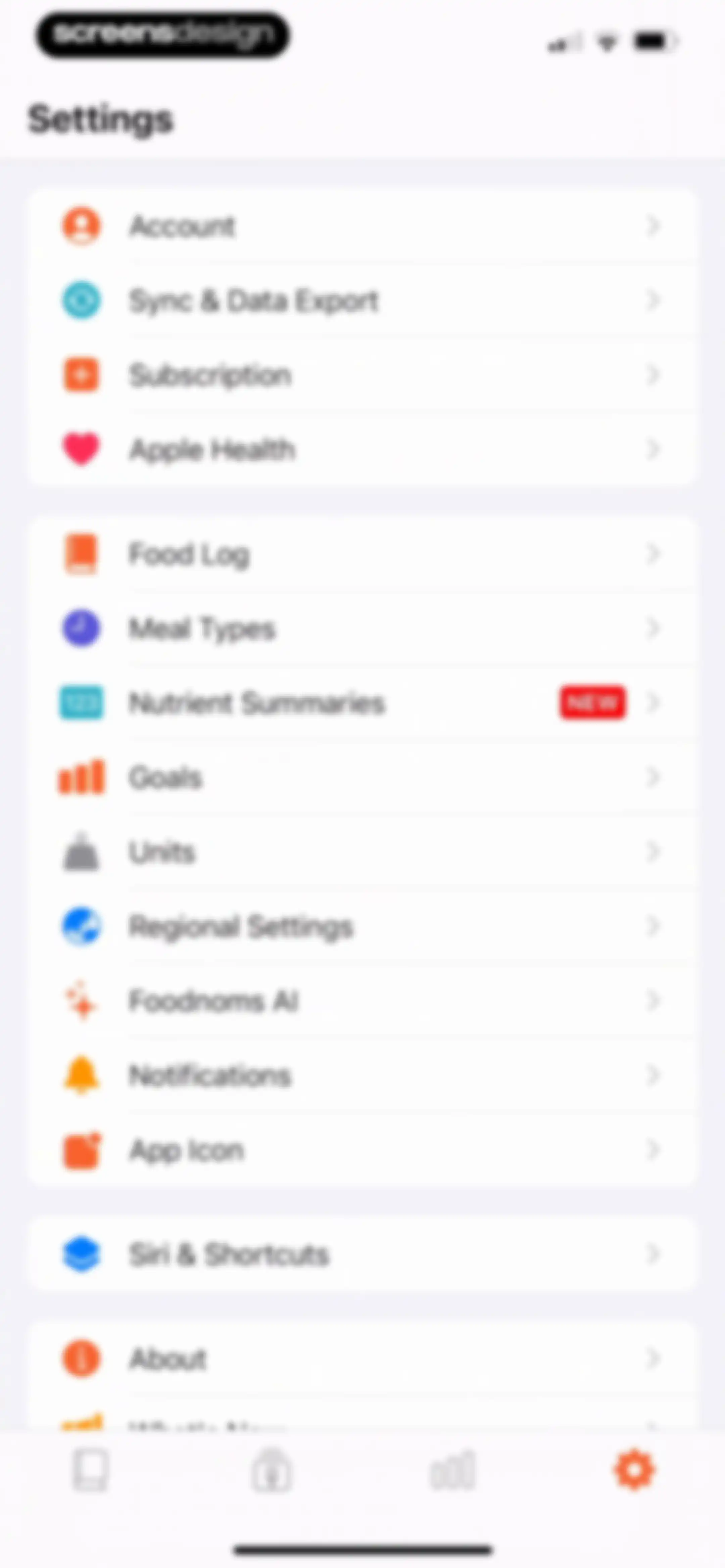 Nutrition Tracker: Foodnoms screen 173